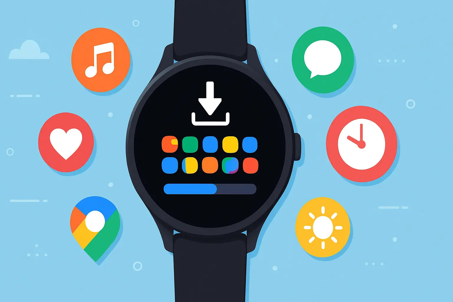 How do I install apps on my Wear OS smartwatch?