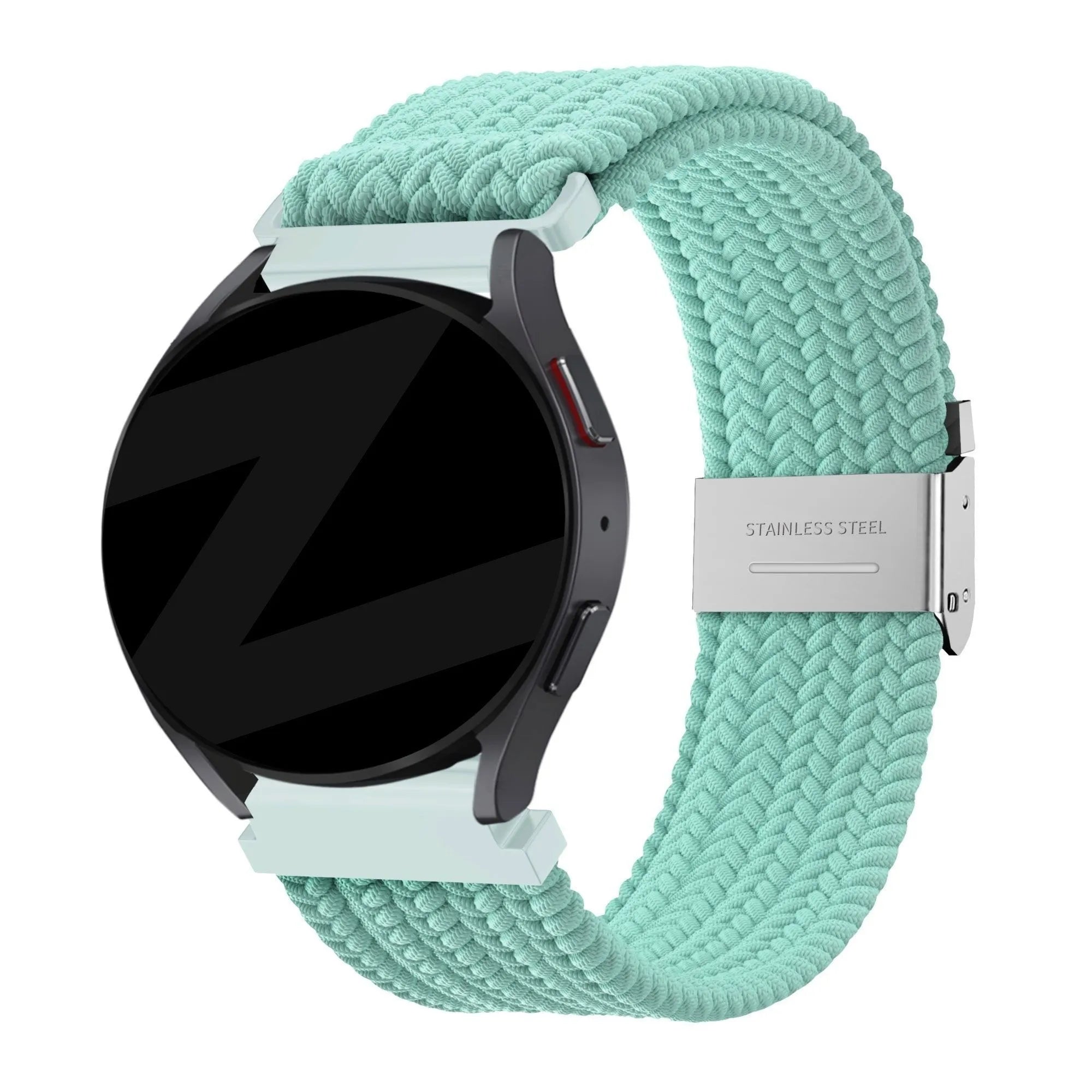 Bandz Oozoo Smartwatch 20mm gevlochten nylon band (turquoise)