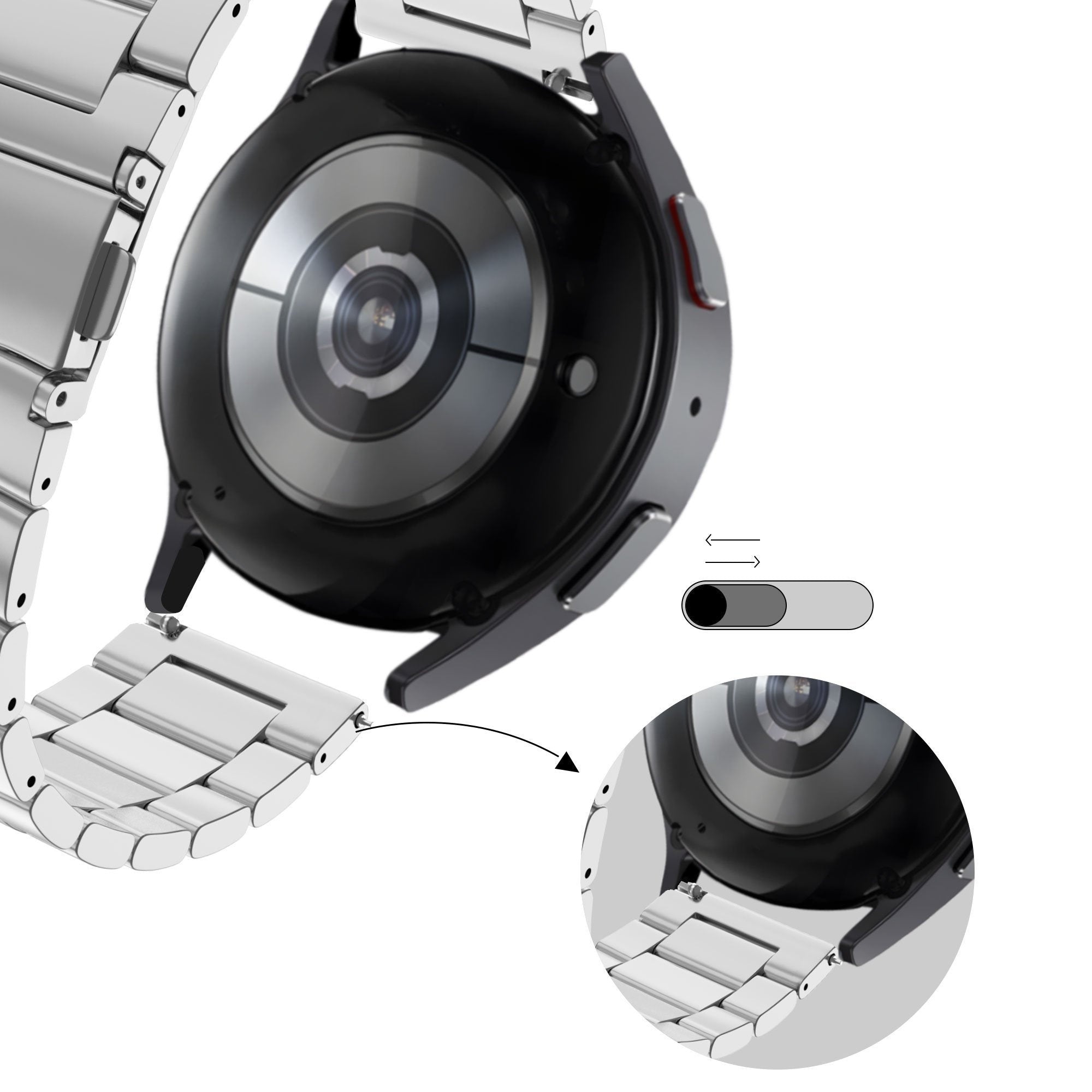 Bandz Coros Apex 42mm Steel Strap 'Classic' (Silver)
