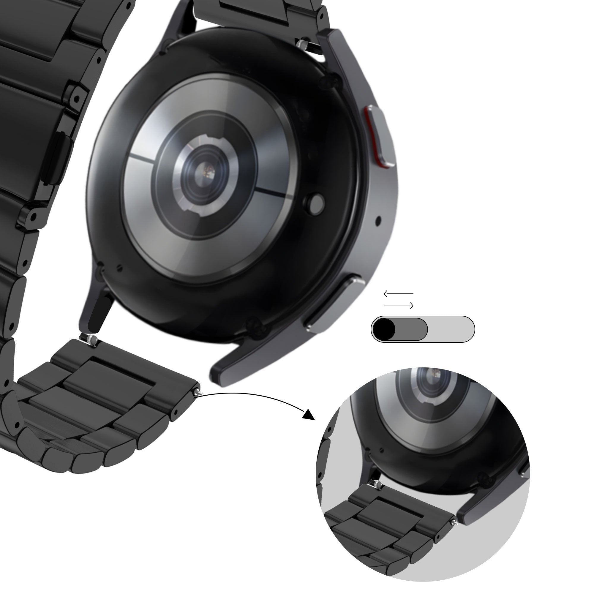 Bandz Coros Apex 42mm Steel Strap 'Classic' (Black)