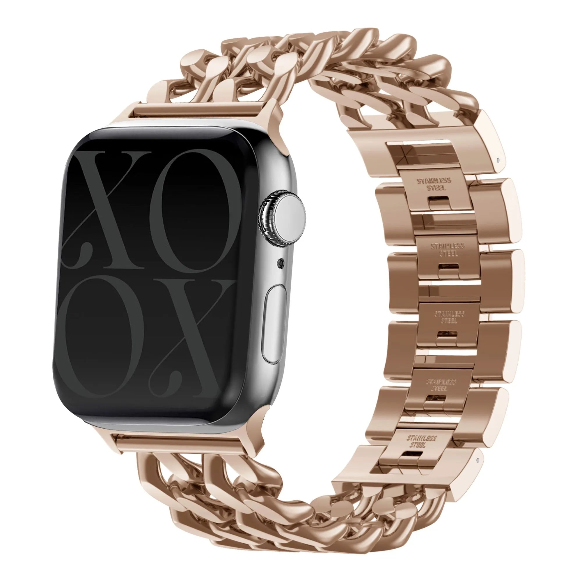 Correa acero cadena Apple Watch xoxo Wildhearts - 38/40/41/42mm (oro rosa)