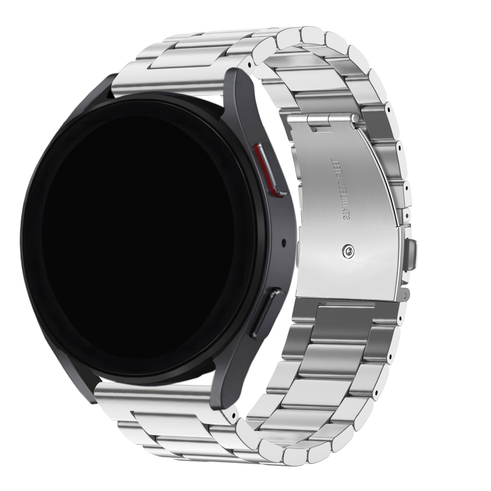 BALR Amazfit GTR 2 Steel Link Strap (Silver)