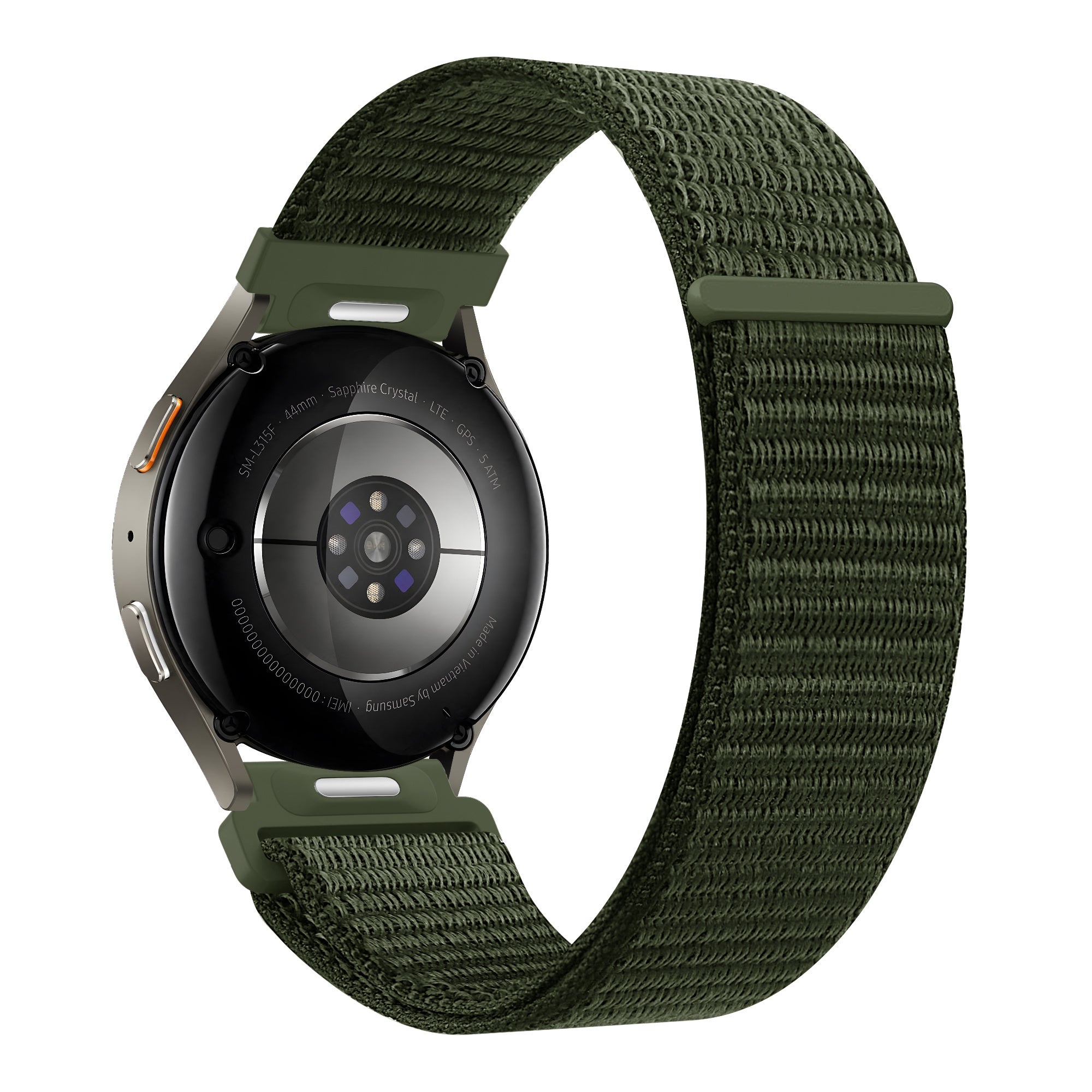 Bandz Samsung Galaxy Watch 46mm Nylonarmband 'Easy Fit' (Grün)