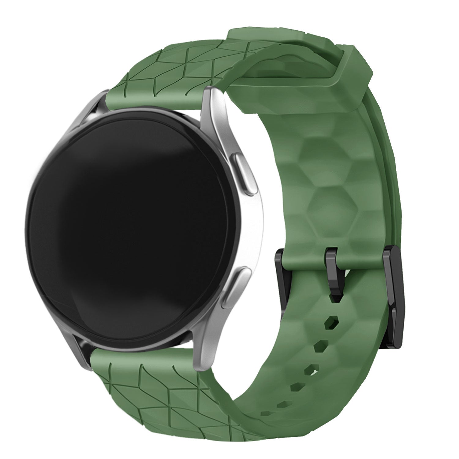 Coros Pace 2 Silicone Hexa Strap (Army Green)