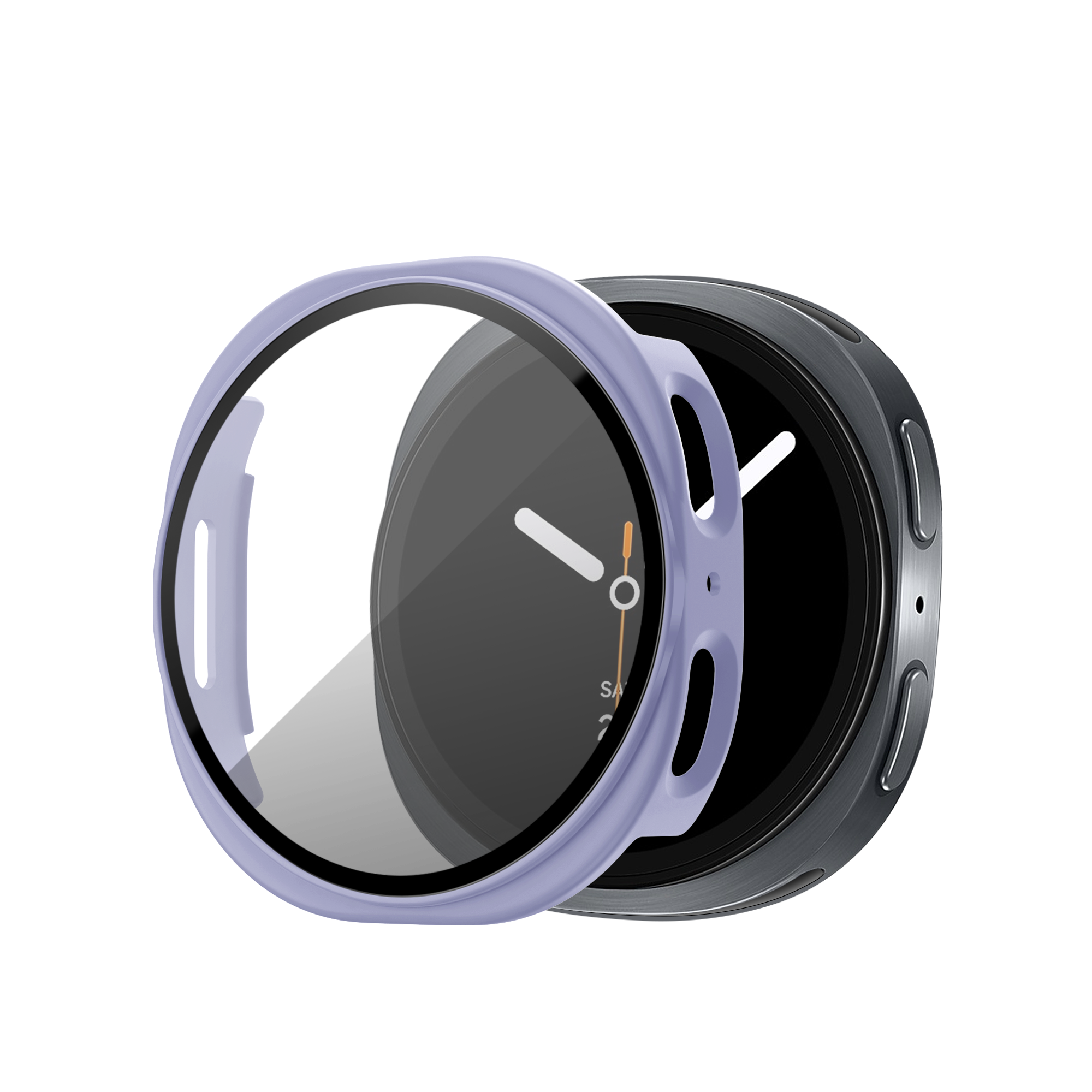 Bandz Funda PC con vidrio Samsung Galaxy Watch 8 - 40mm (Purple)