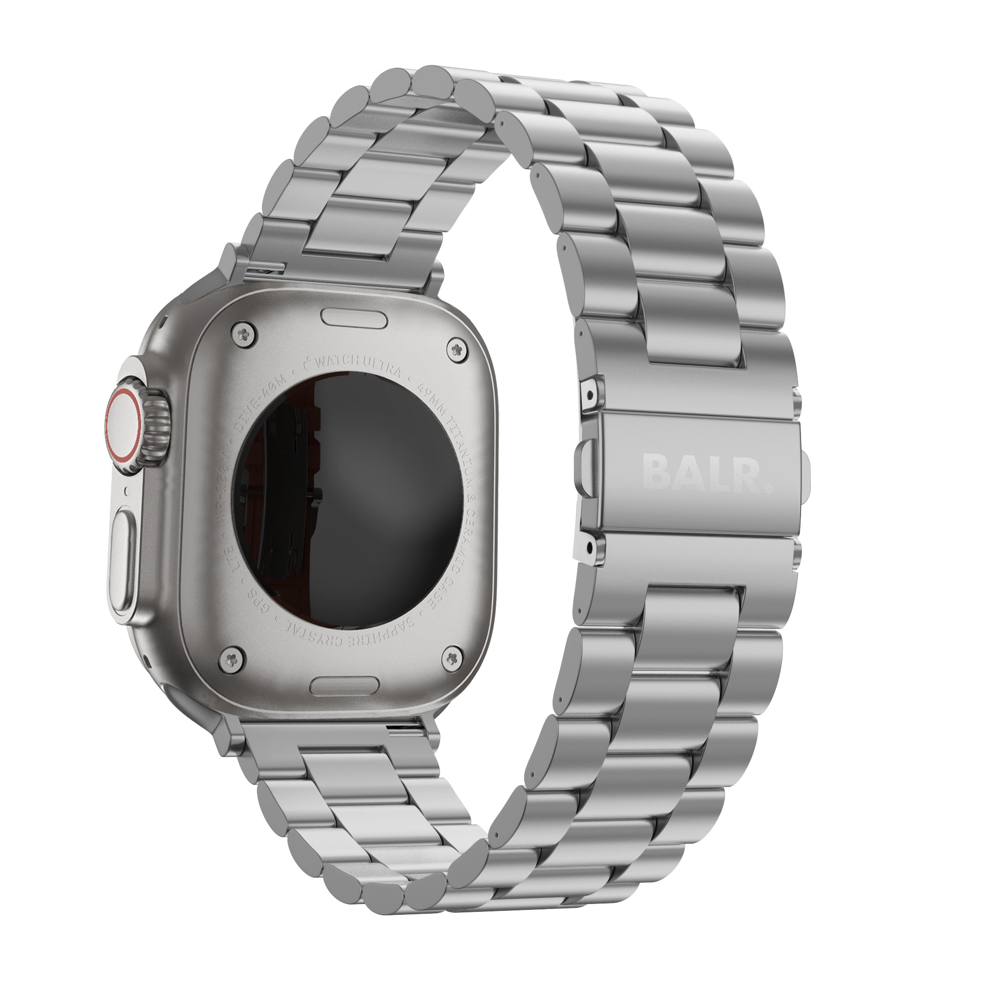 BALR Apple Watch Ultra titanium band (zilver)
