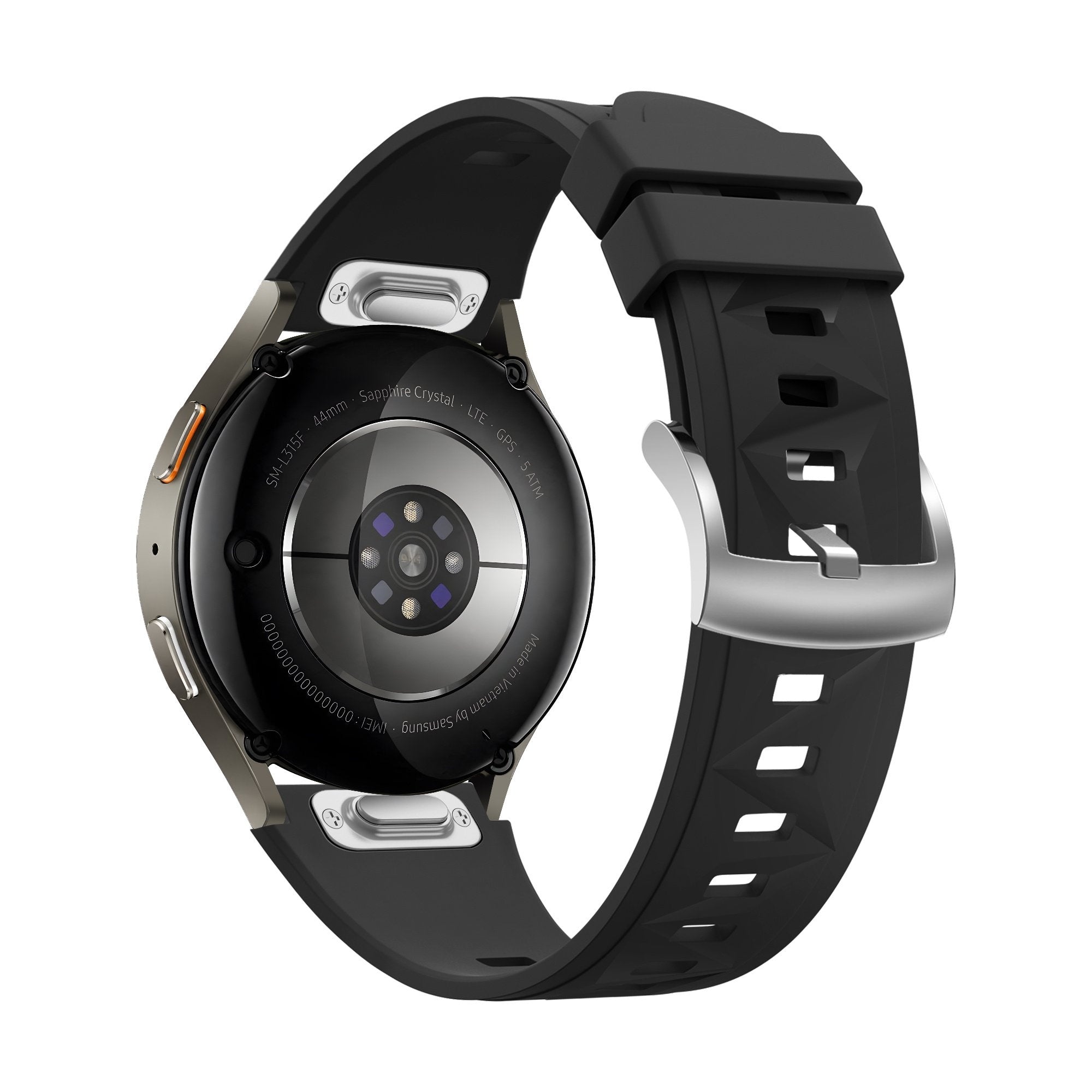 Bandz Huawei Watch GT 5 - 41mm Silikonarmband 'Easy Fit' (Schwarz)