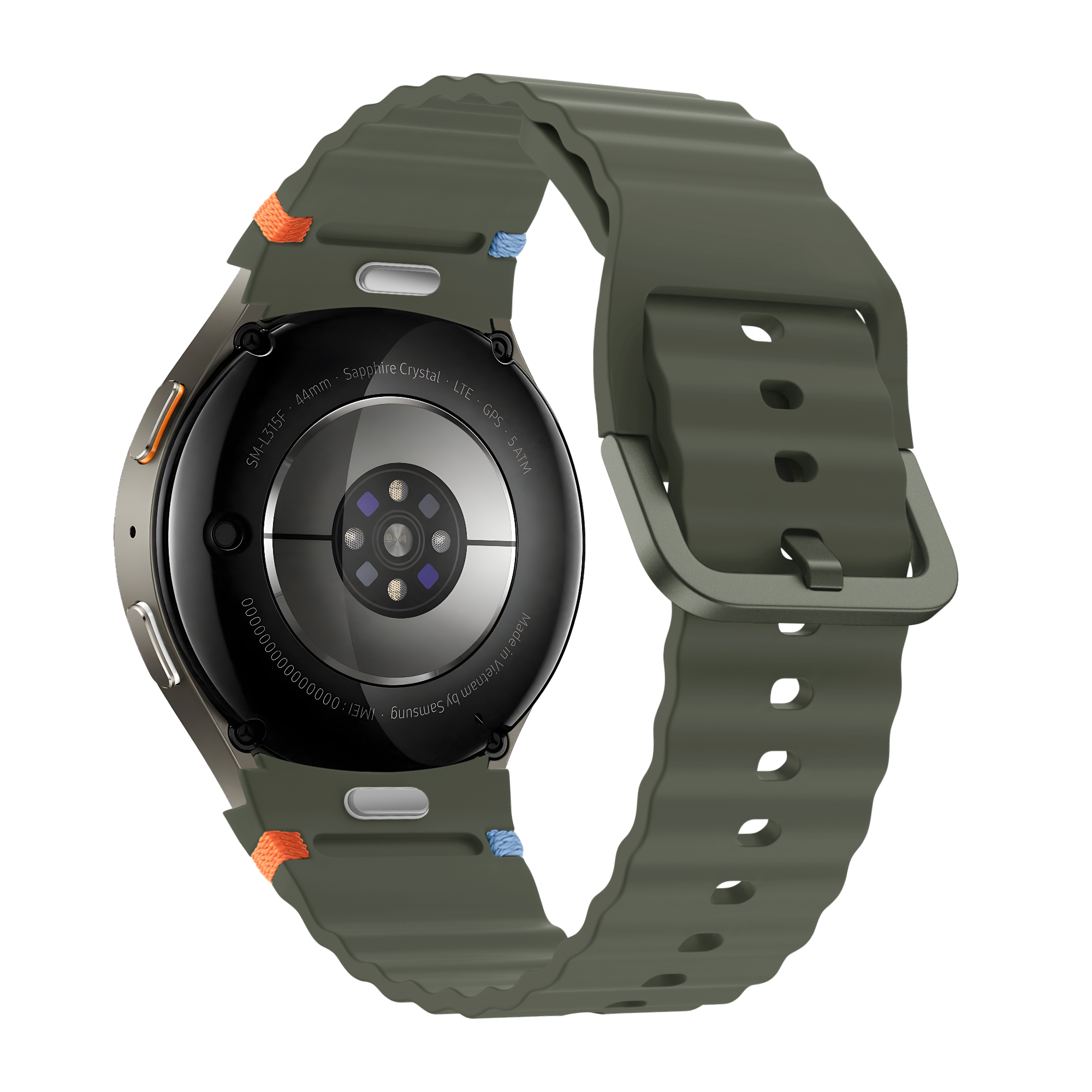 Bandz Samsung Galaxy Watch 4 40mm Wave Strap 'Easy Fit' (Green)