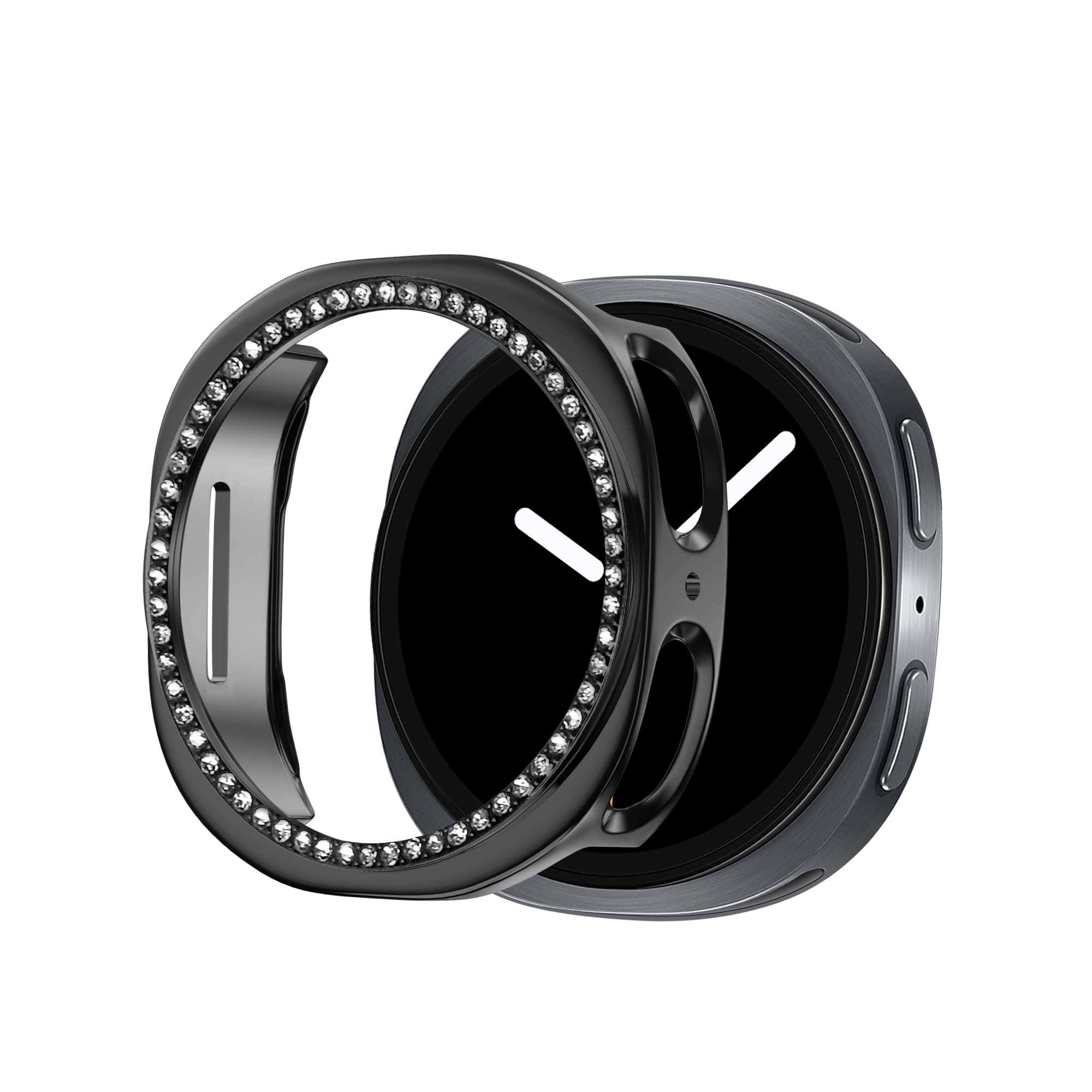 Bandz Funda PC Diamante Samsung Galaxy Watch 8 - 40mm (negro)