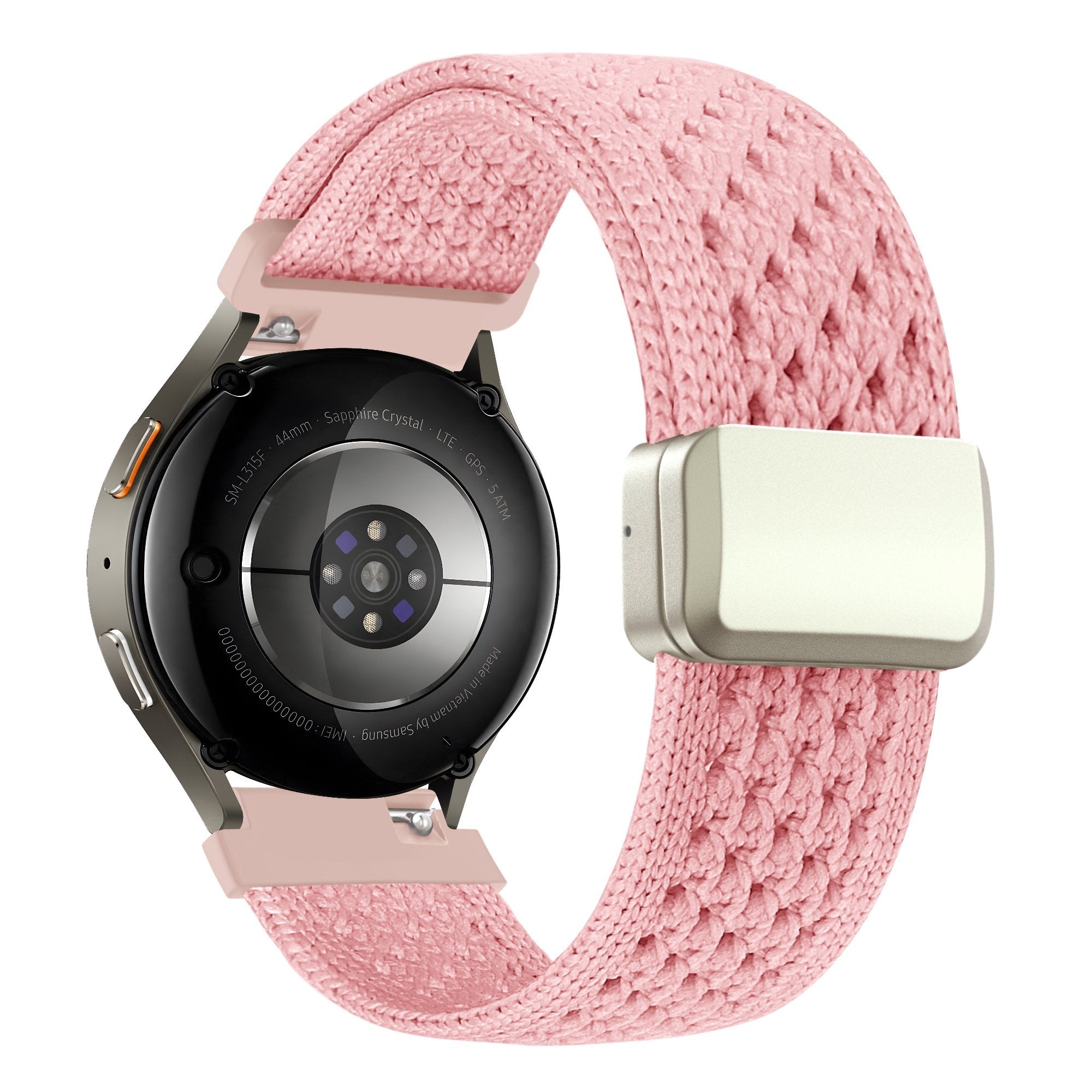 Bandz Samsung Galaxy Watch 3 41mm Vintage Nylon Strap (Pink)