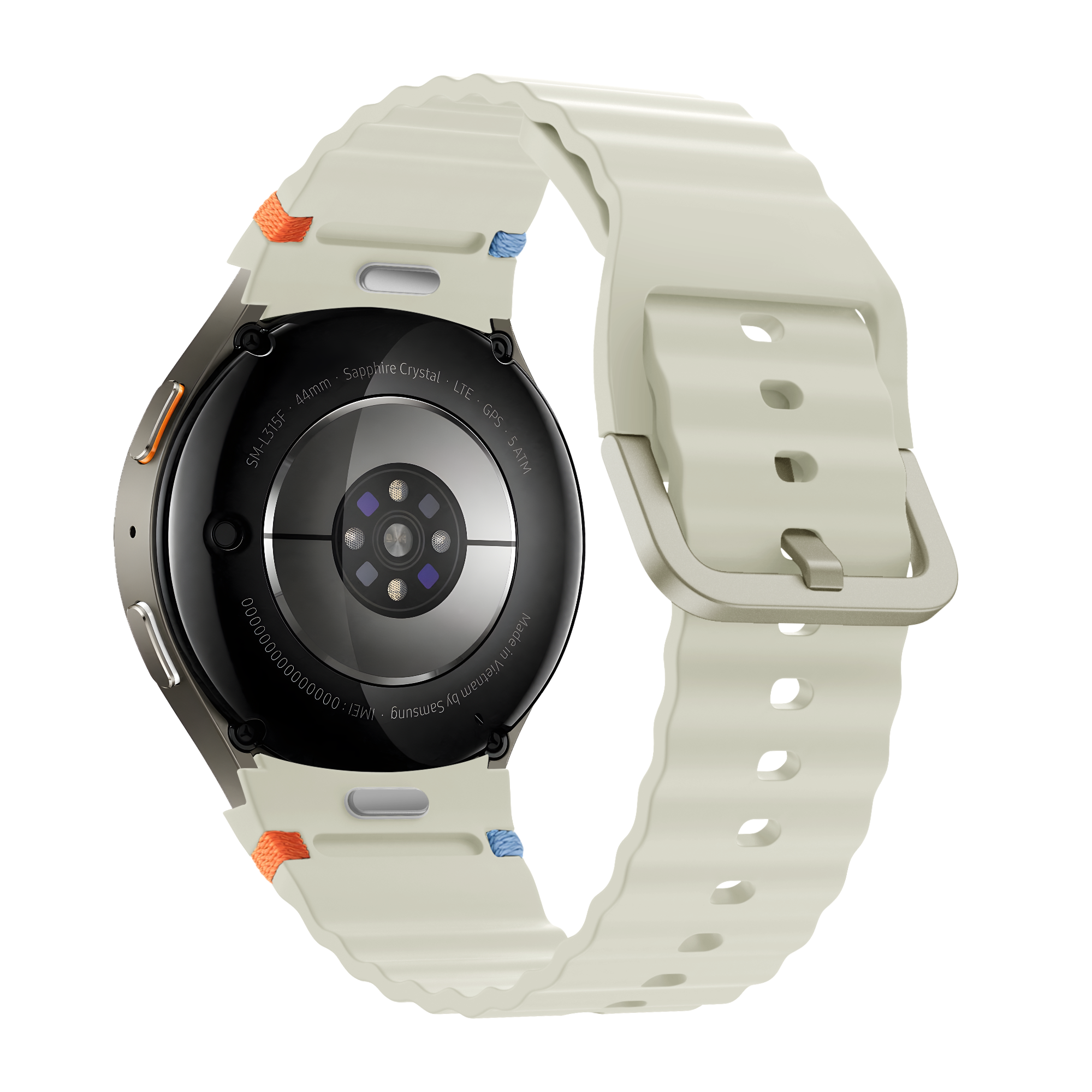 Bandz Samsung Galaxy Watch 4 Classic 42mm Wave-Armband 'Easy Fit' (Polarstern)