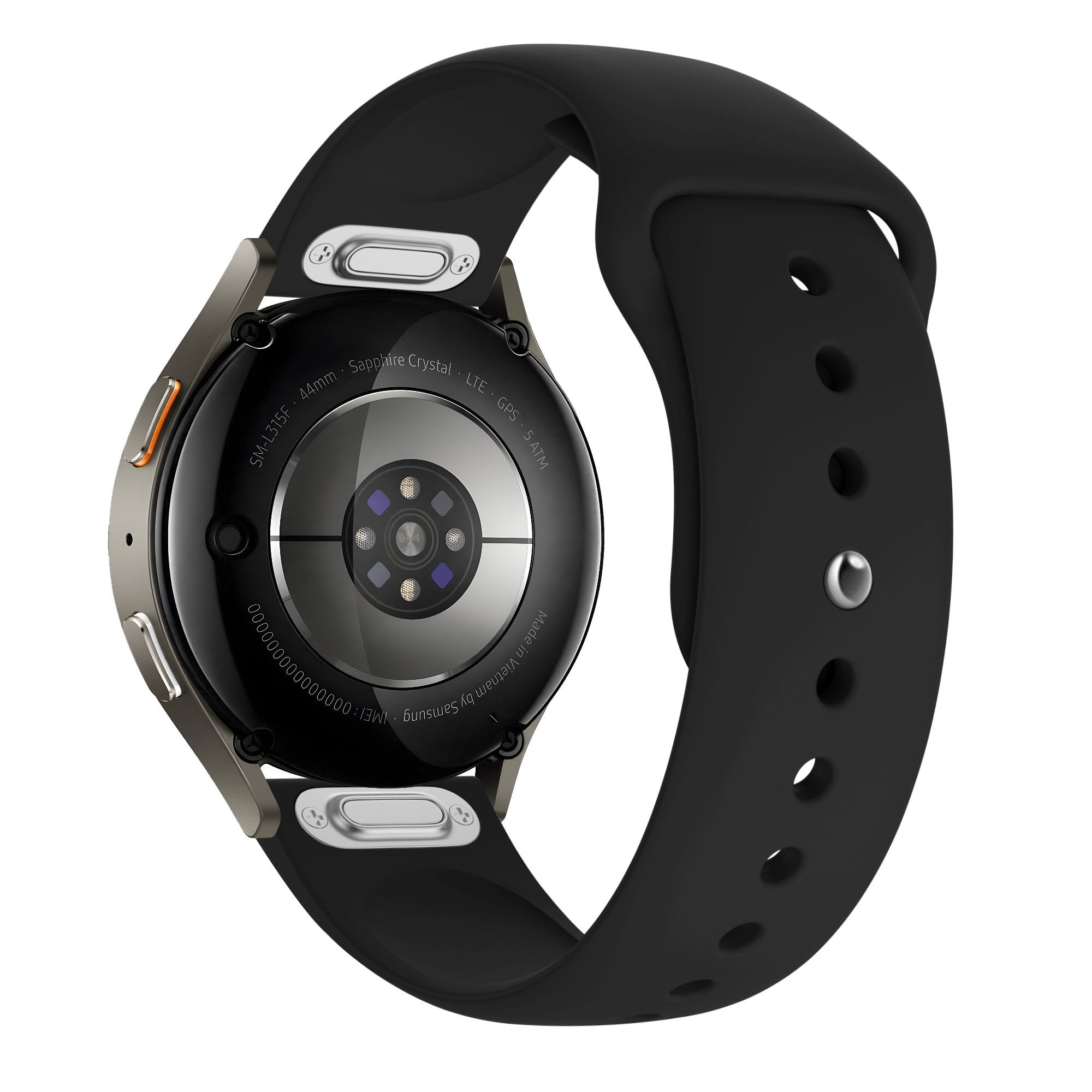 Bandz Samsung Galaxy Watch 5 Pro Sport Armband 'Easy Fit' (Schwarz)