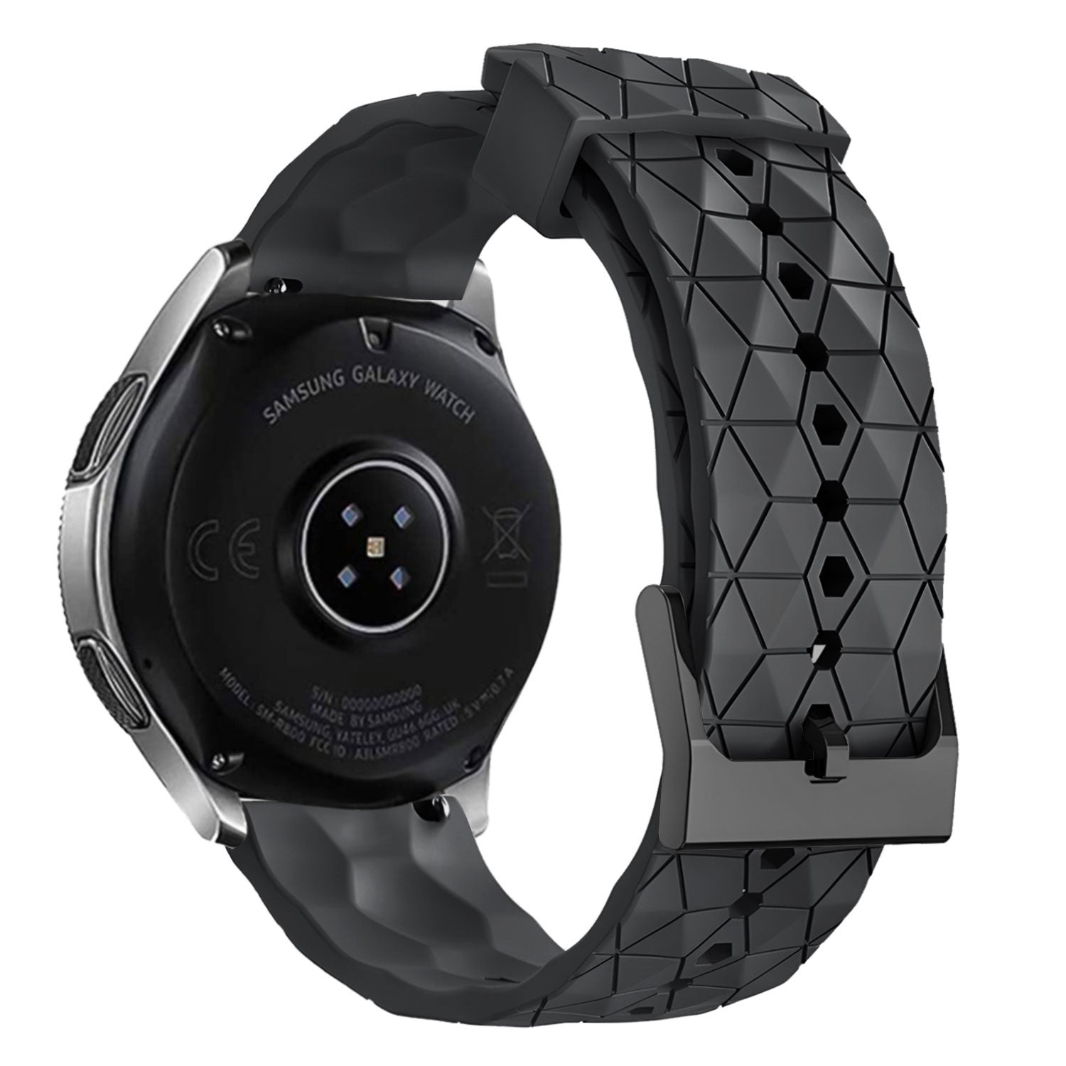 CMF Watch Pro 2 Silicone Hexa Strap (Black)