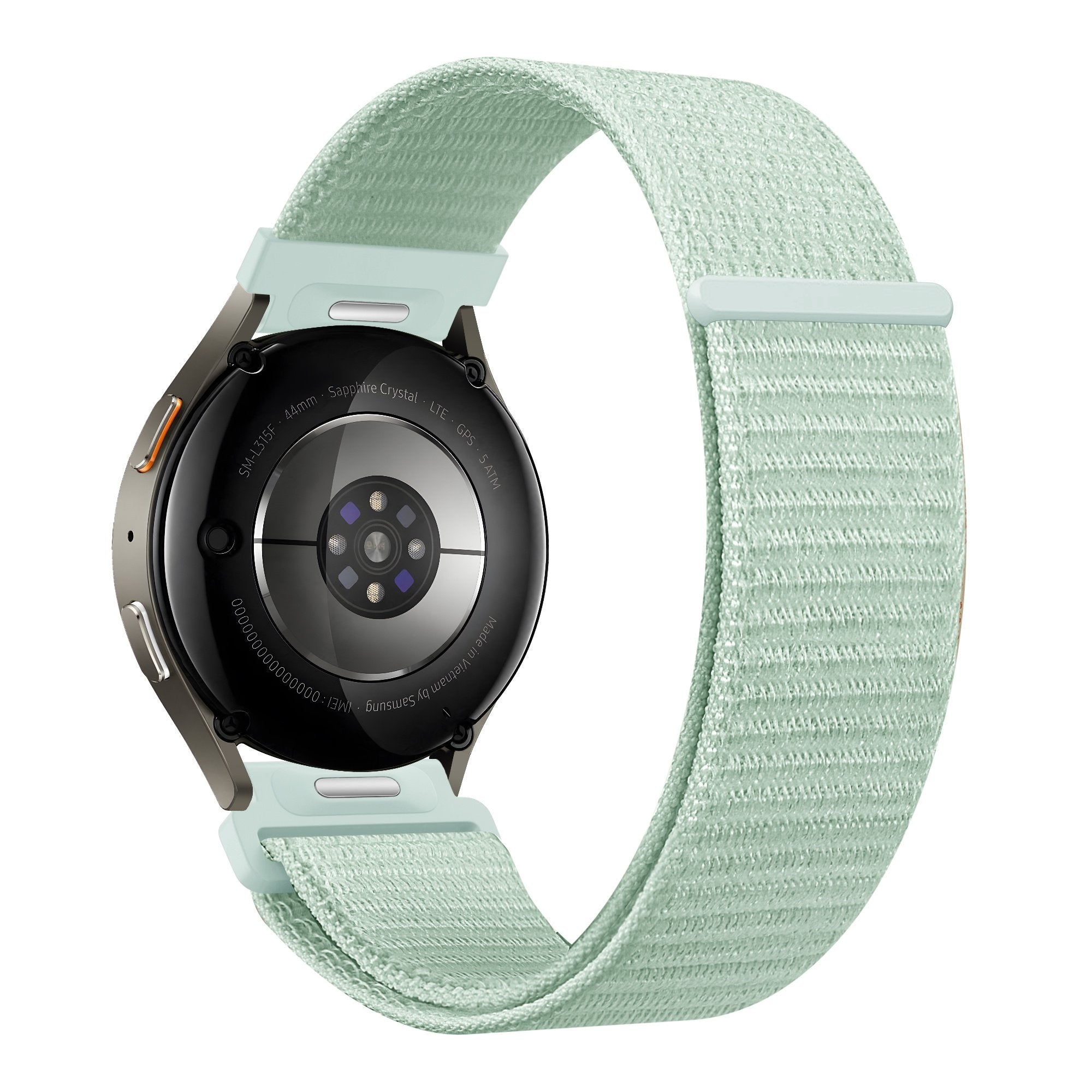 Bandz Samsung Galaxy Watch 6 - 44mm Nylonarmband 'Easy Fit' (Hell Grün)