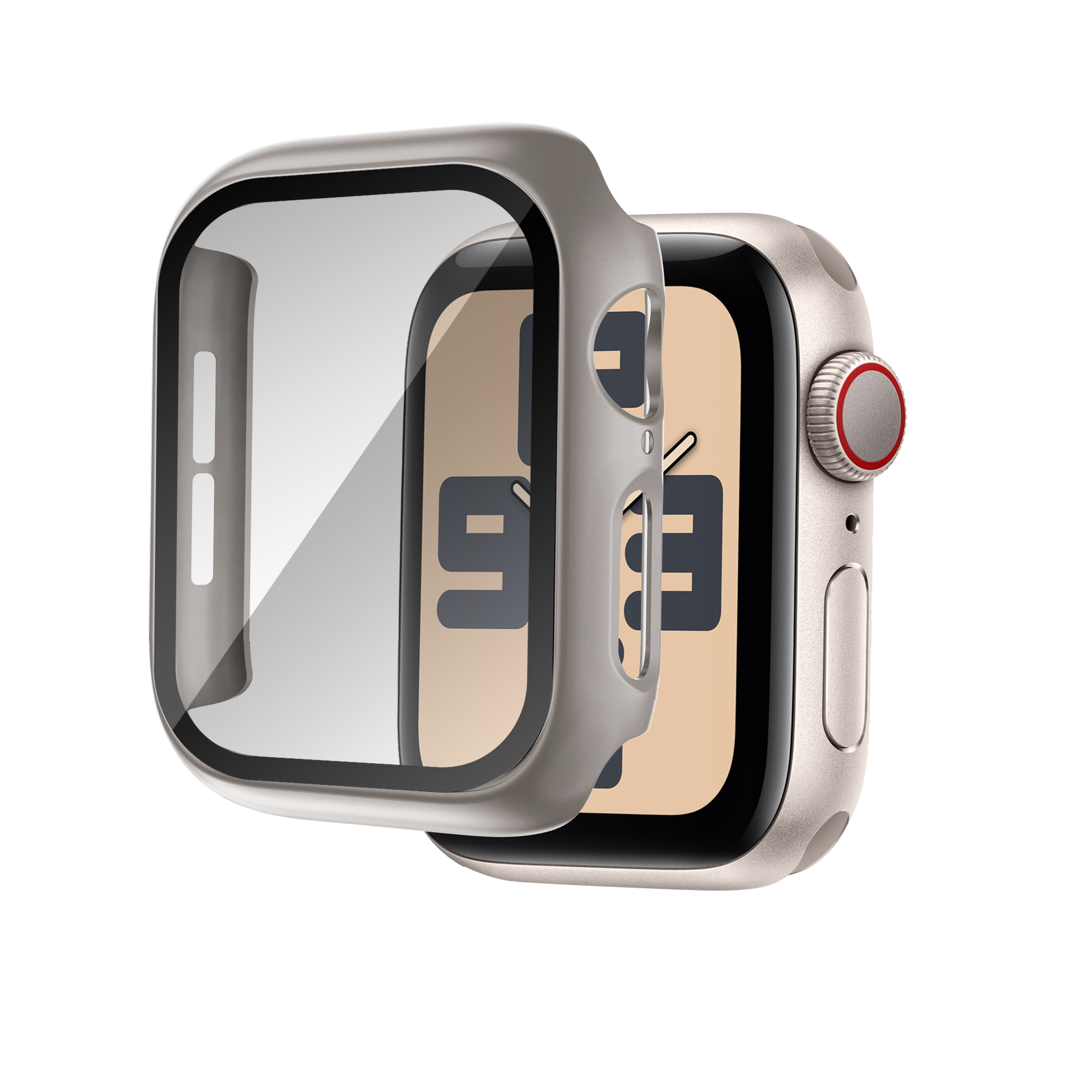 Bandz Apple Watch 11 - 46mm PC Cover with Glass (Titanium)