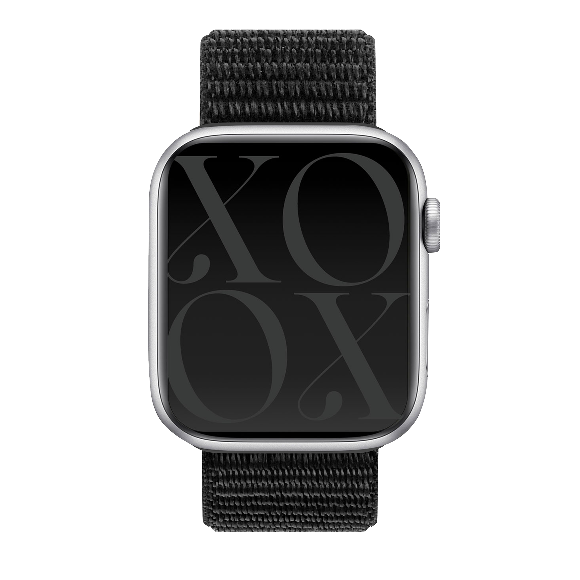 Correa nylon xoxo Wildhearts Apple Watch (negro)