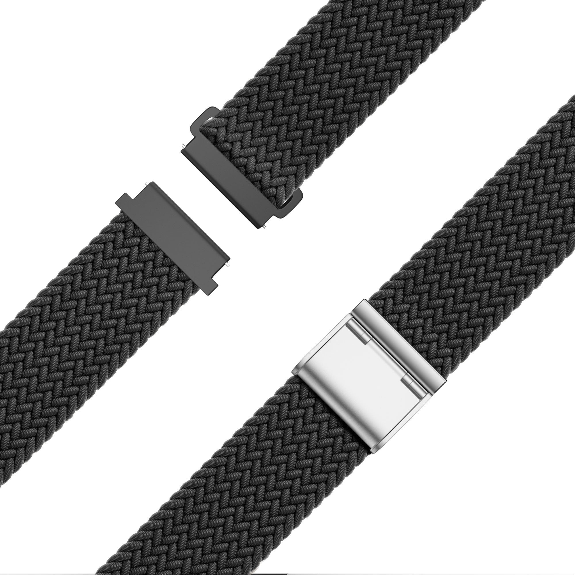 Bandz Correa nylon trenzado Huawei Watch GT 5 Pro 46mm (negro)