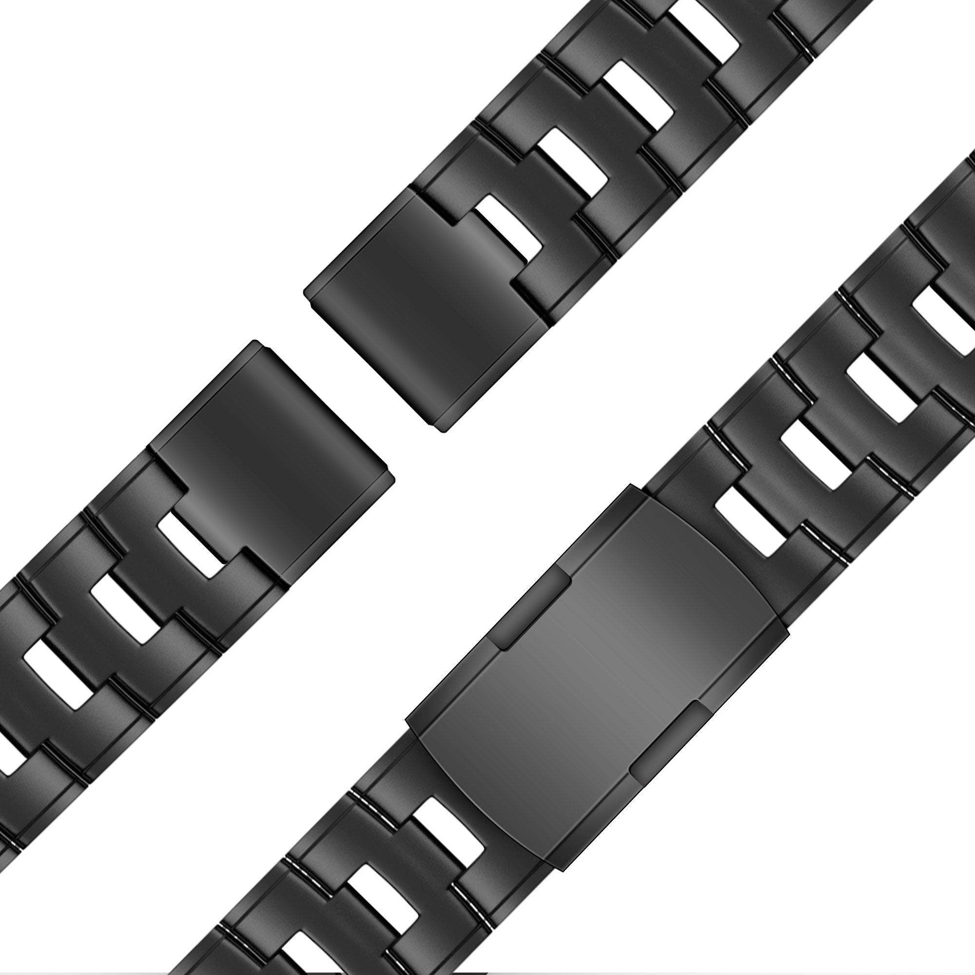 Bandz Garmin Descent MK2(i) Titanium Link Strap (Black)