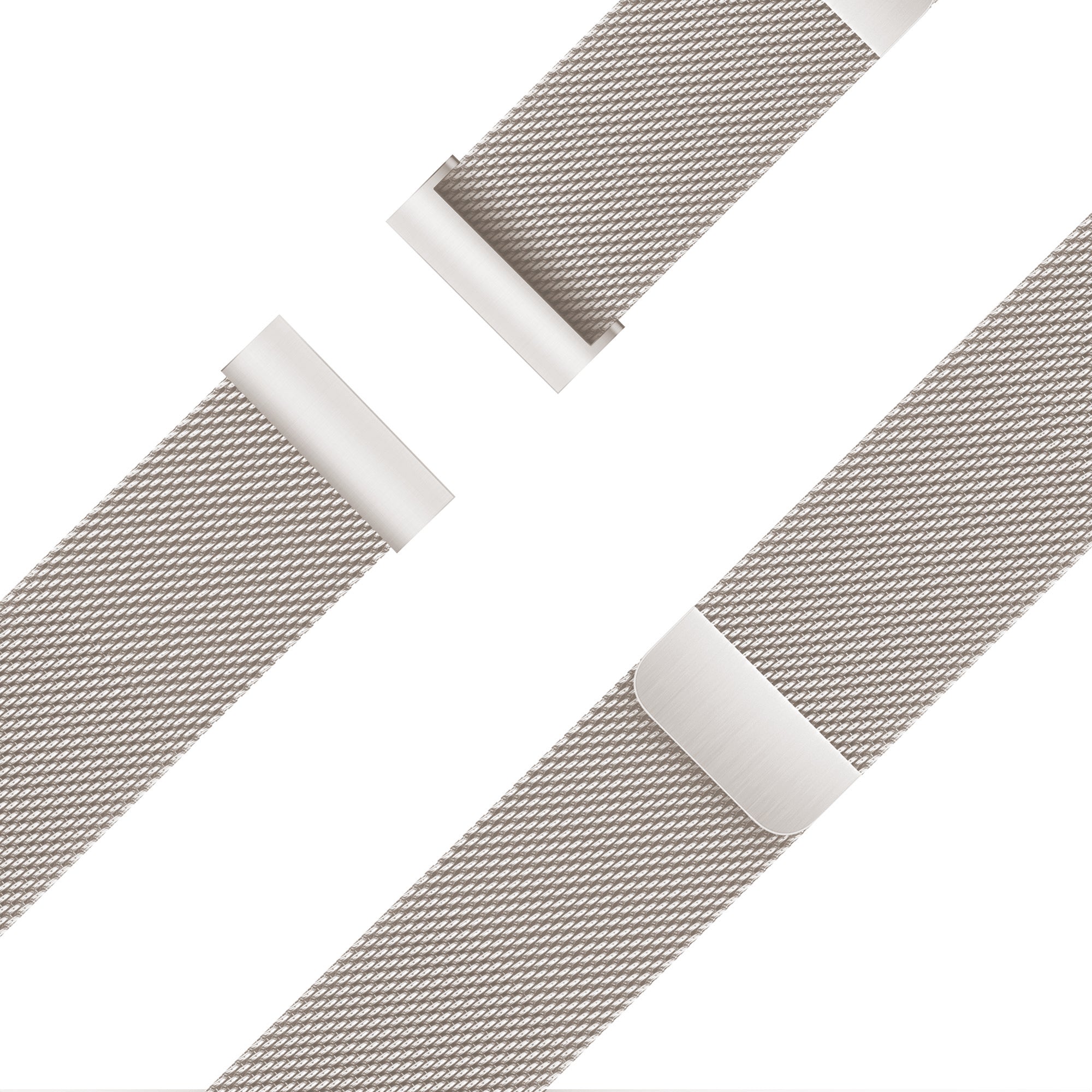 Bandz Garmin Venu 2s Milanese Loop Strap (Starlight)