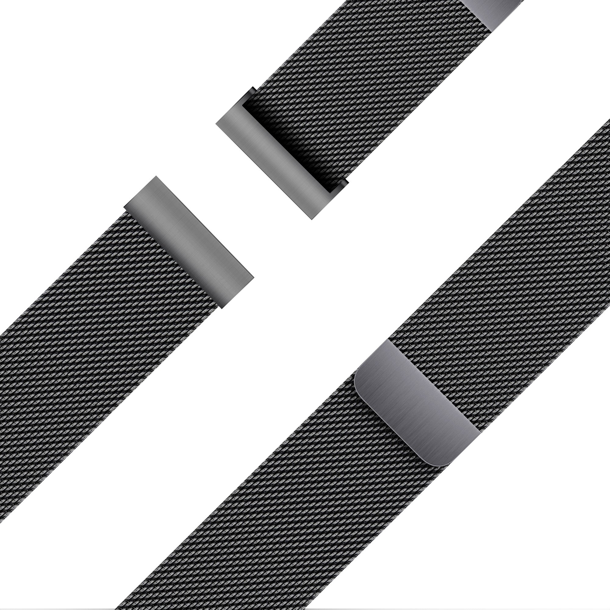 Bandz Garmin Approach S40 Milanese Loop Armband (Schwarz)