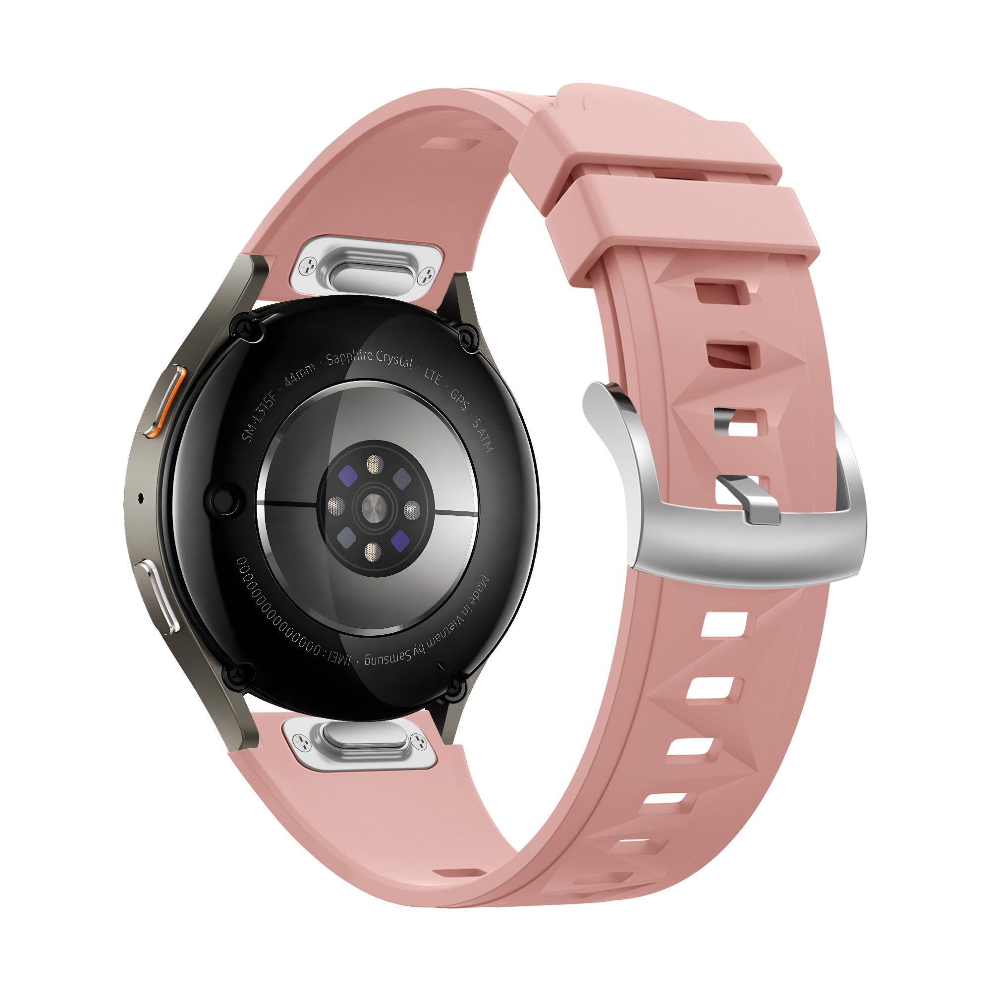Bandz Huawei Watch GT 5 Pro - 42mm Silikonarmband 'Easy Fit' (Rosa)