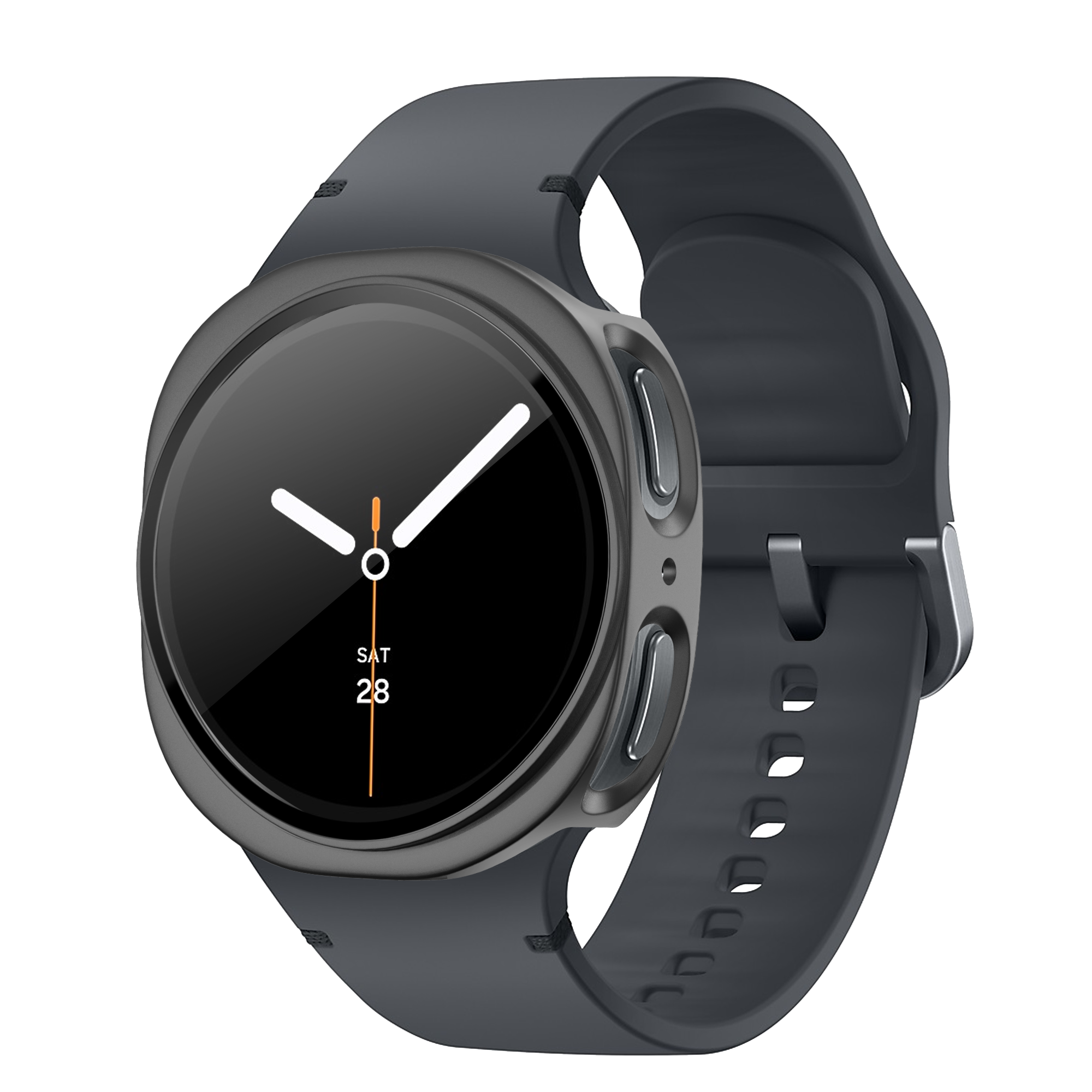 Bandz Funda PC con vidrio Samsung Galaxy Watch 8 - 44mm (gris titanio)