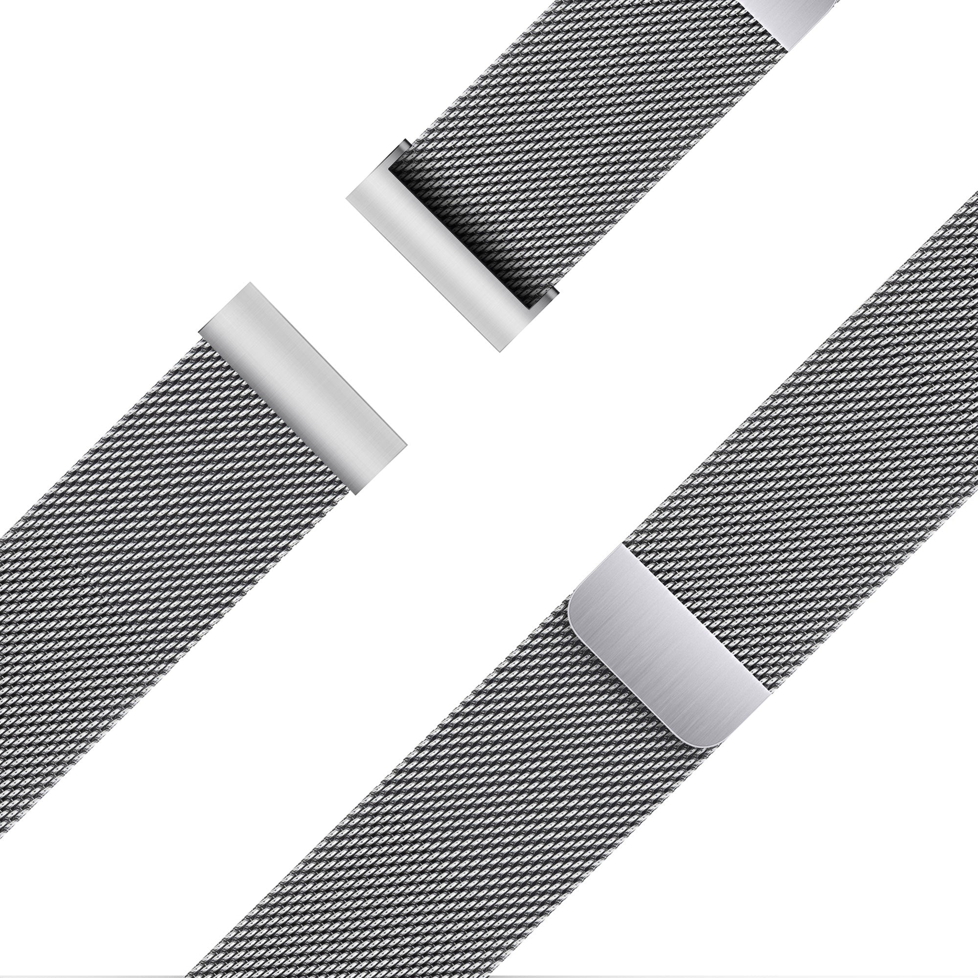 Bandz Garmin Approach S40 Milanese Loop Armband (Silber)