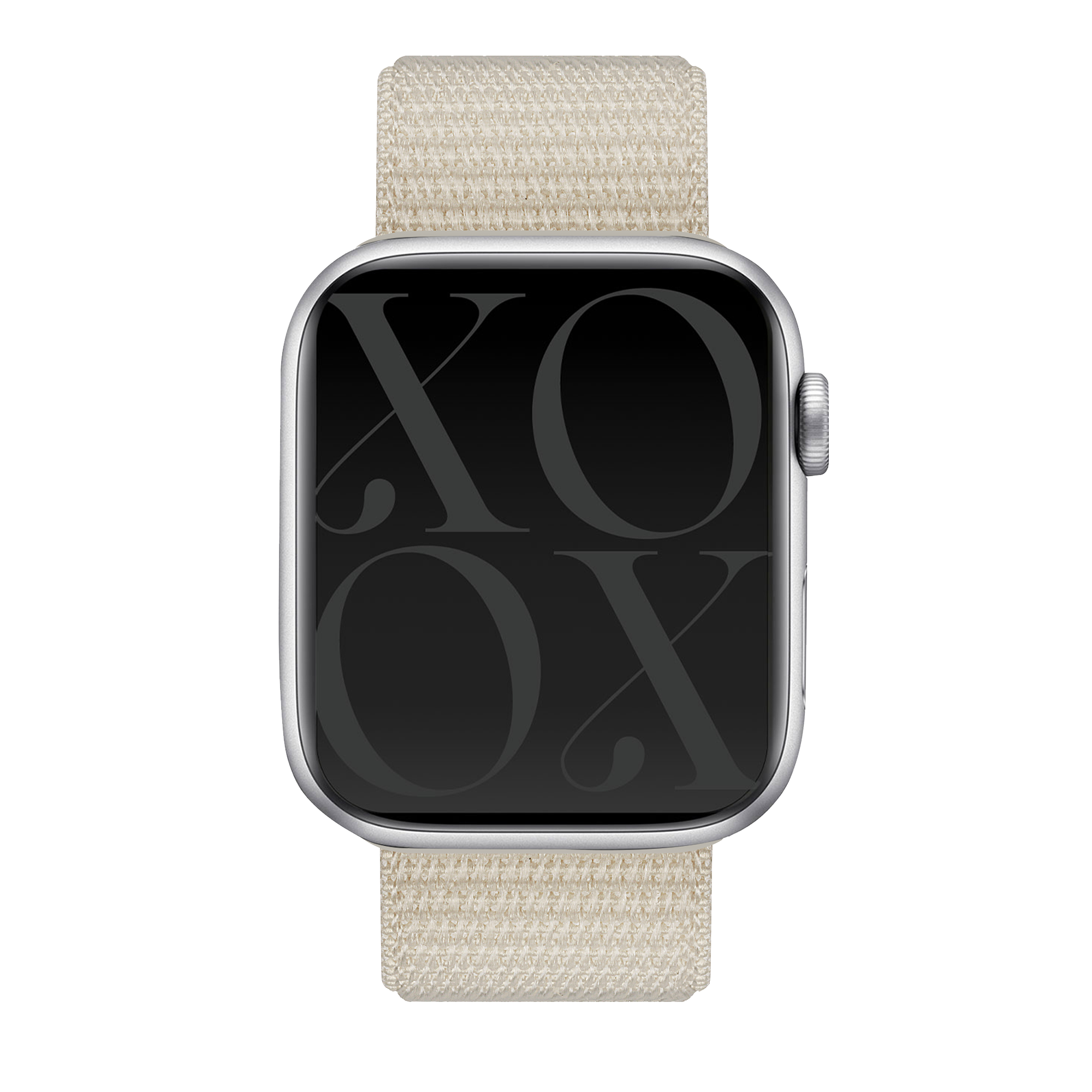 Correa nylon xoxo Wildhearts Apple Watch (blanco estrella)