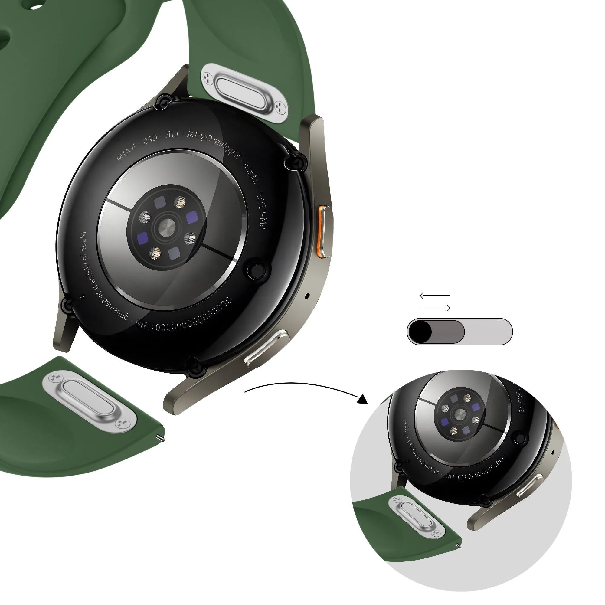 Bandz Amazfit Active Sport Strap 'Easy Fit' (Green)