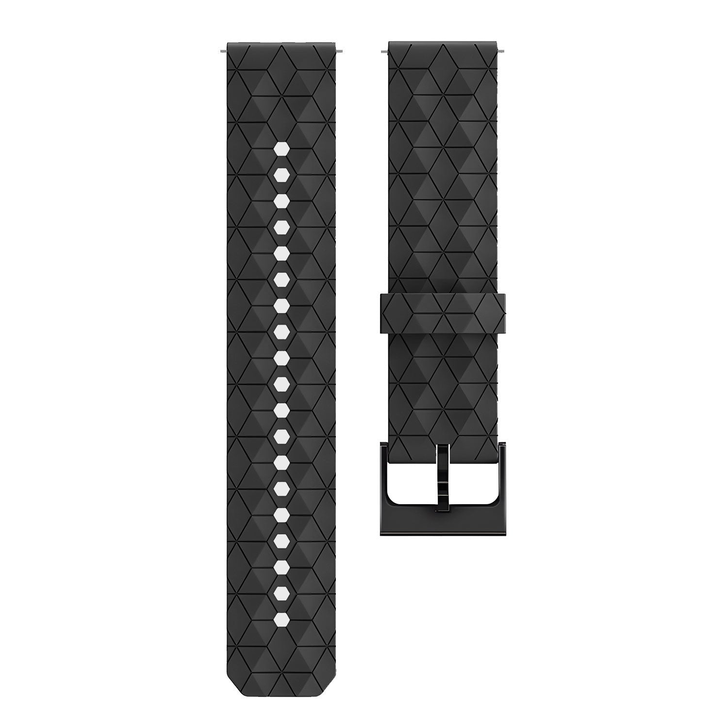 Amazfit Cheetah (Pro) Silicone Hexa Strap (Black)