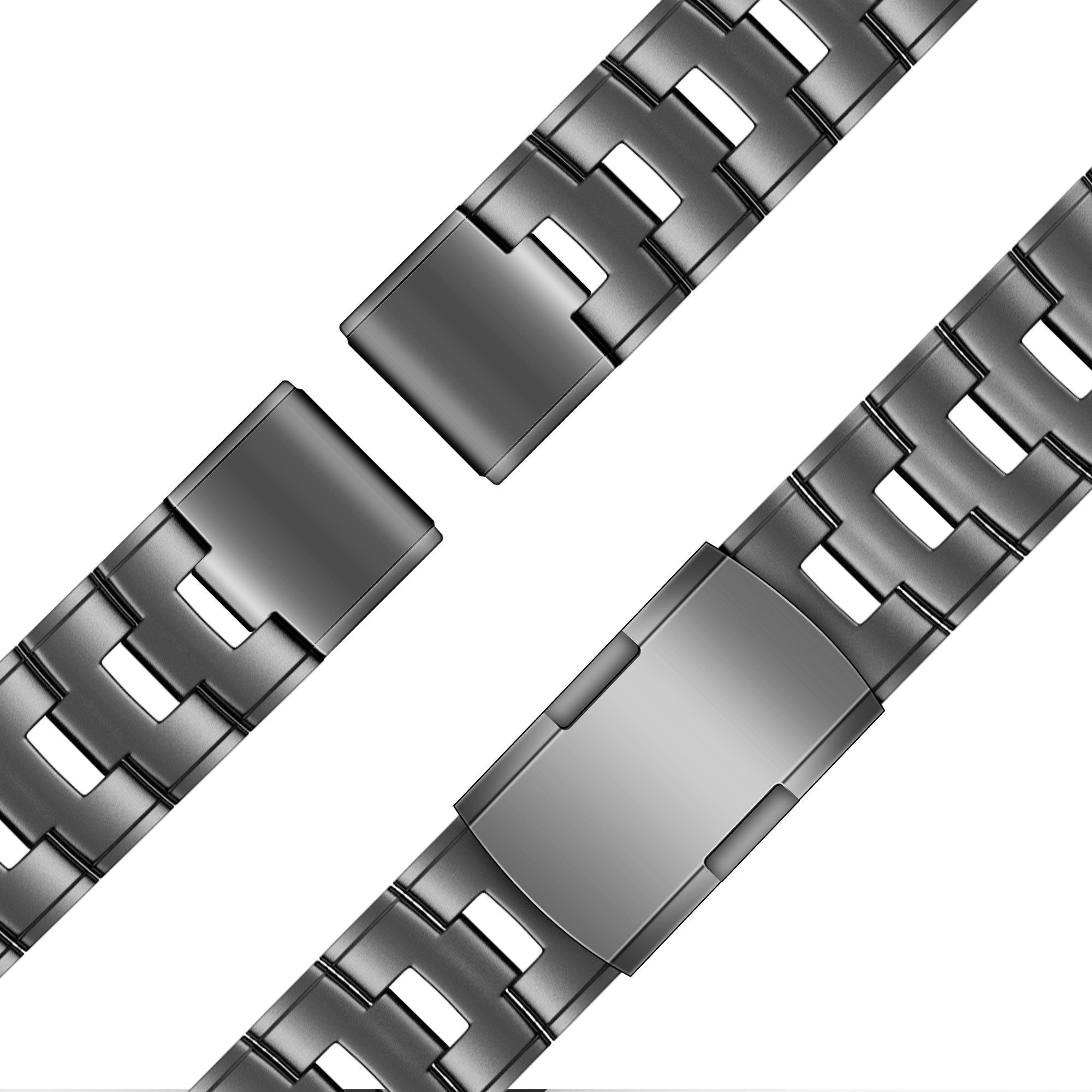 Bandz Correa titanio con establones Garmin MARQ (gris)