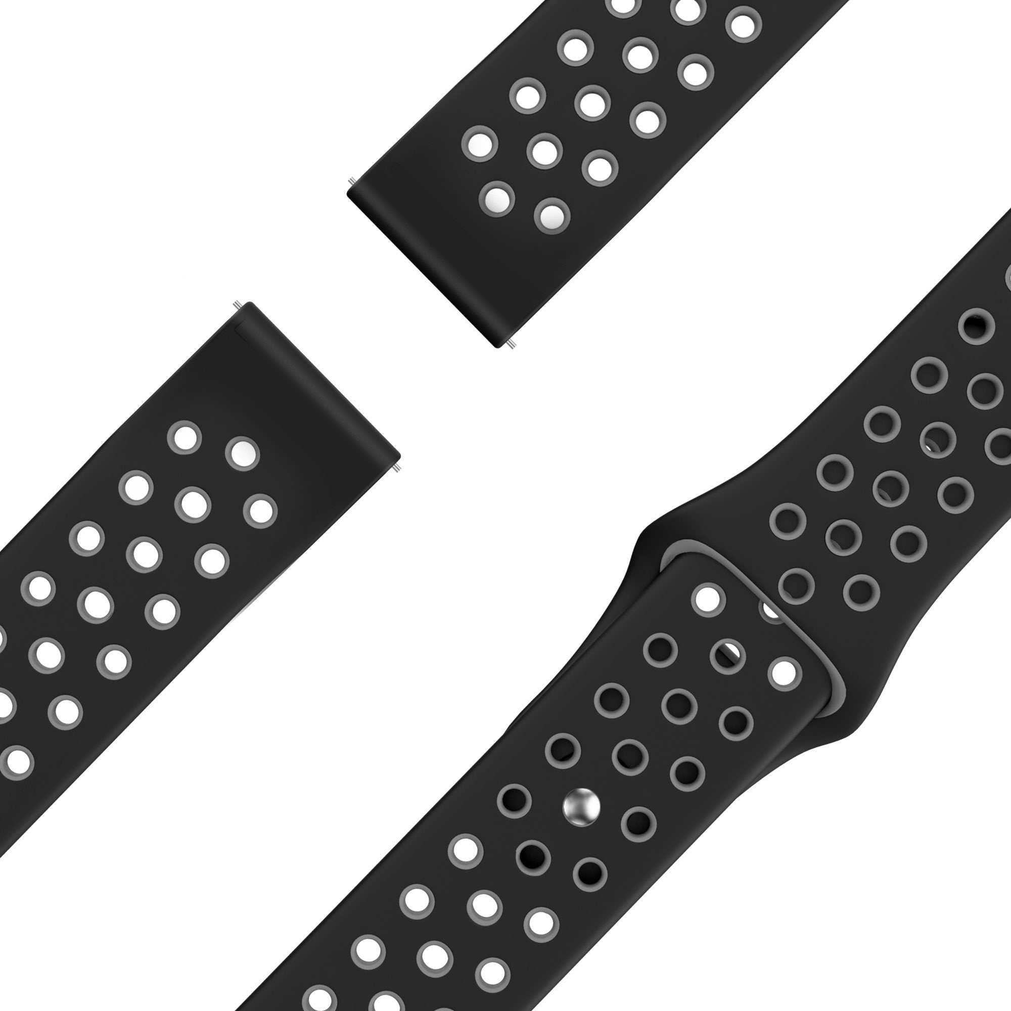 Bandz Coros Pace 2 Sport Strap 'Deluxe' (Black/Grey)