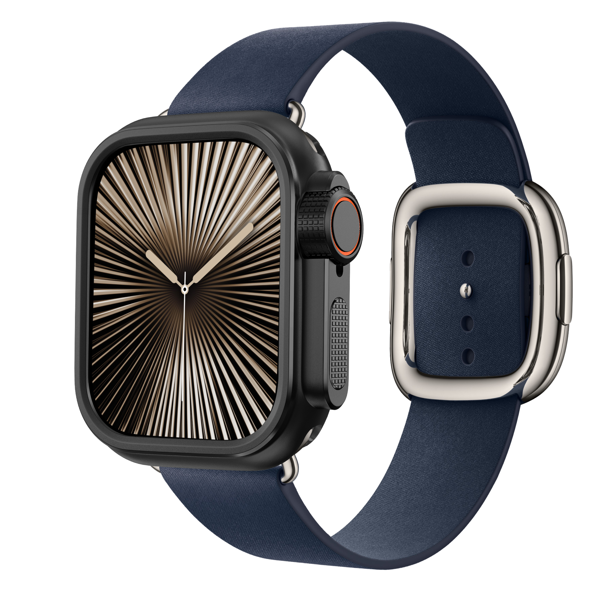Bandz Funda metalica Apple Watch 10 - 46mm (negro)