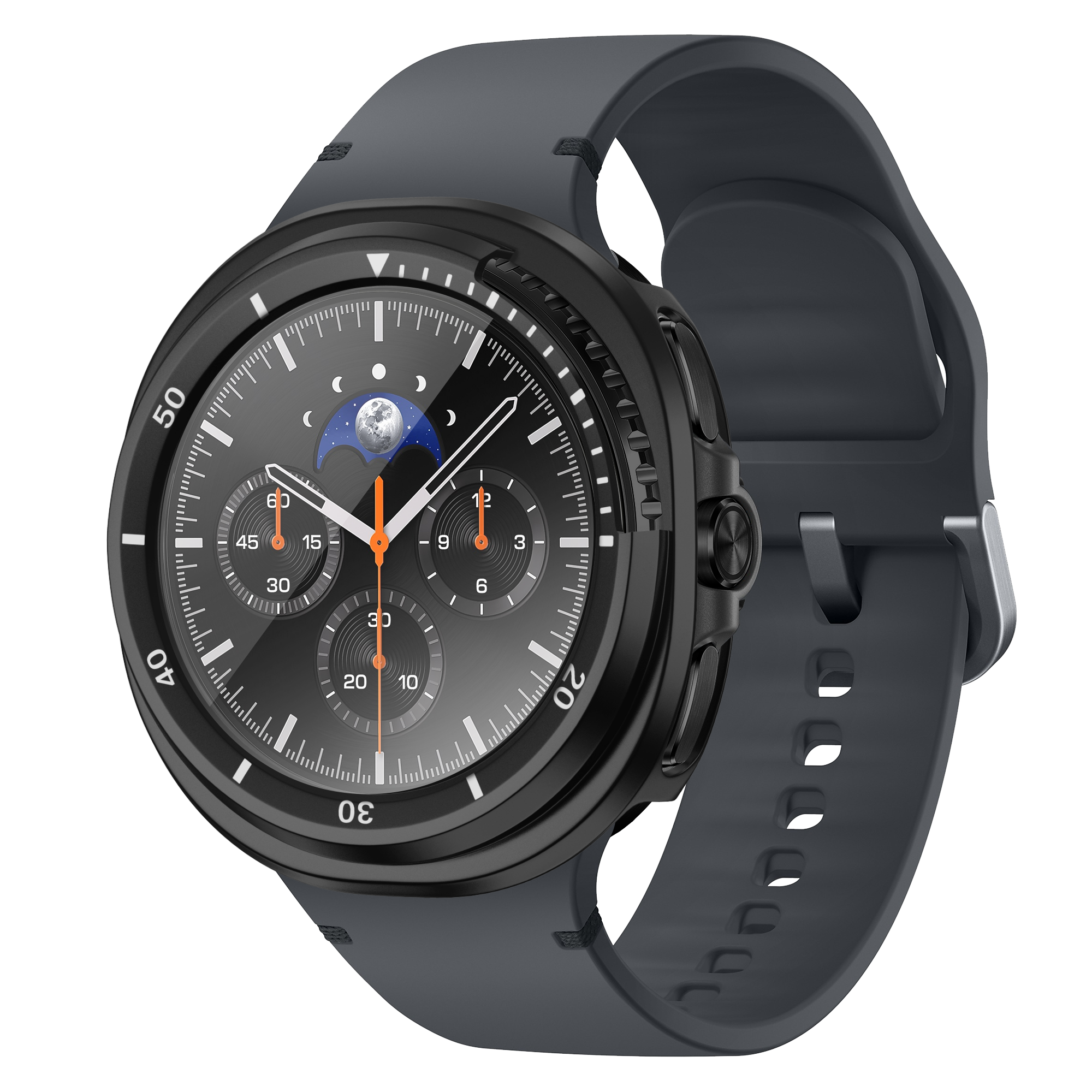 Bandz Funda Bezel con vidrio Samsung Galaxy Watch 8 Classic (negro/blanco)