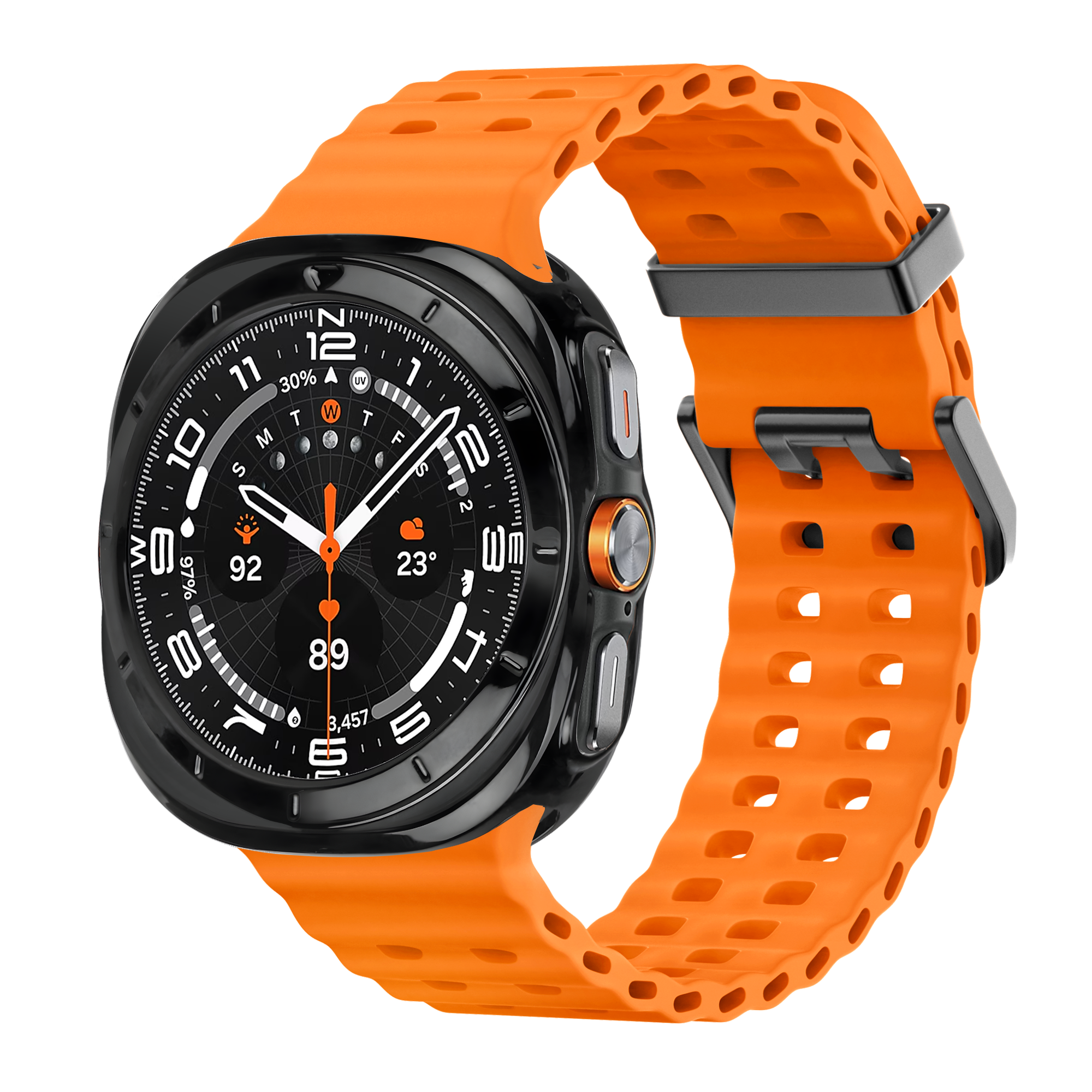 Bandz Funda TPU galvanizado Samsung Galaxy Watch Ultra (negro)
