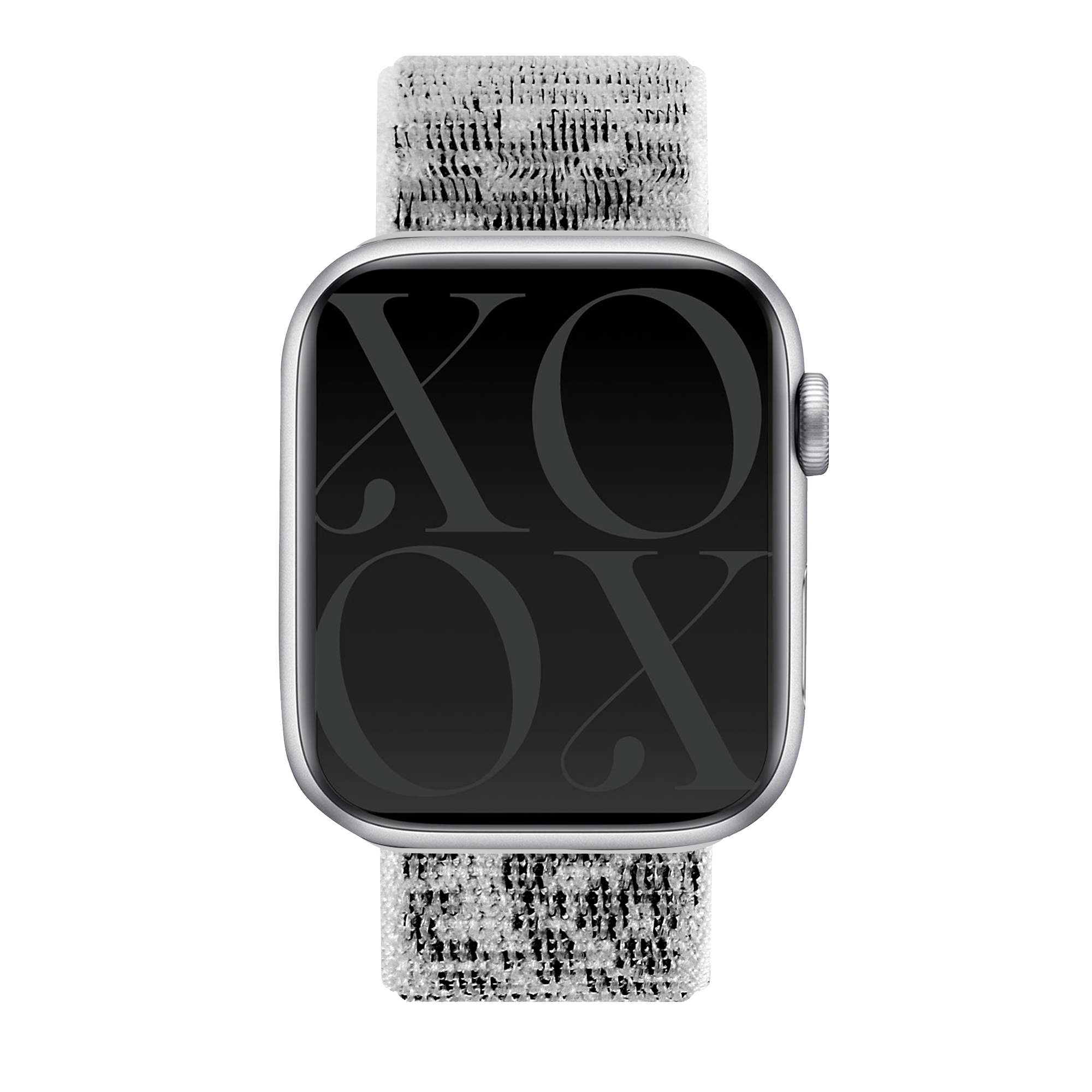 Correa nylon xoxo Wildhearts Apple Watch (blanco leopardo)
