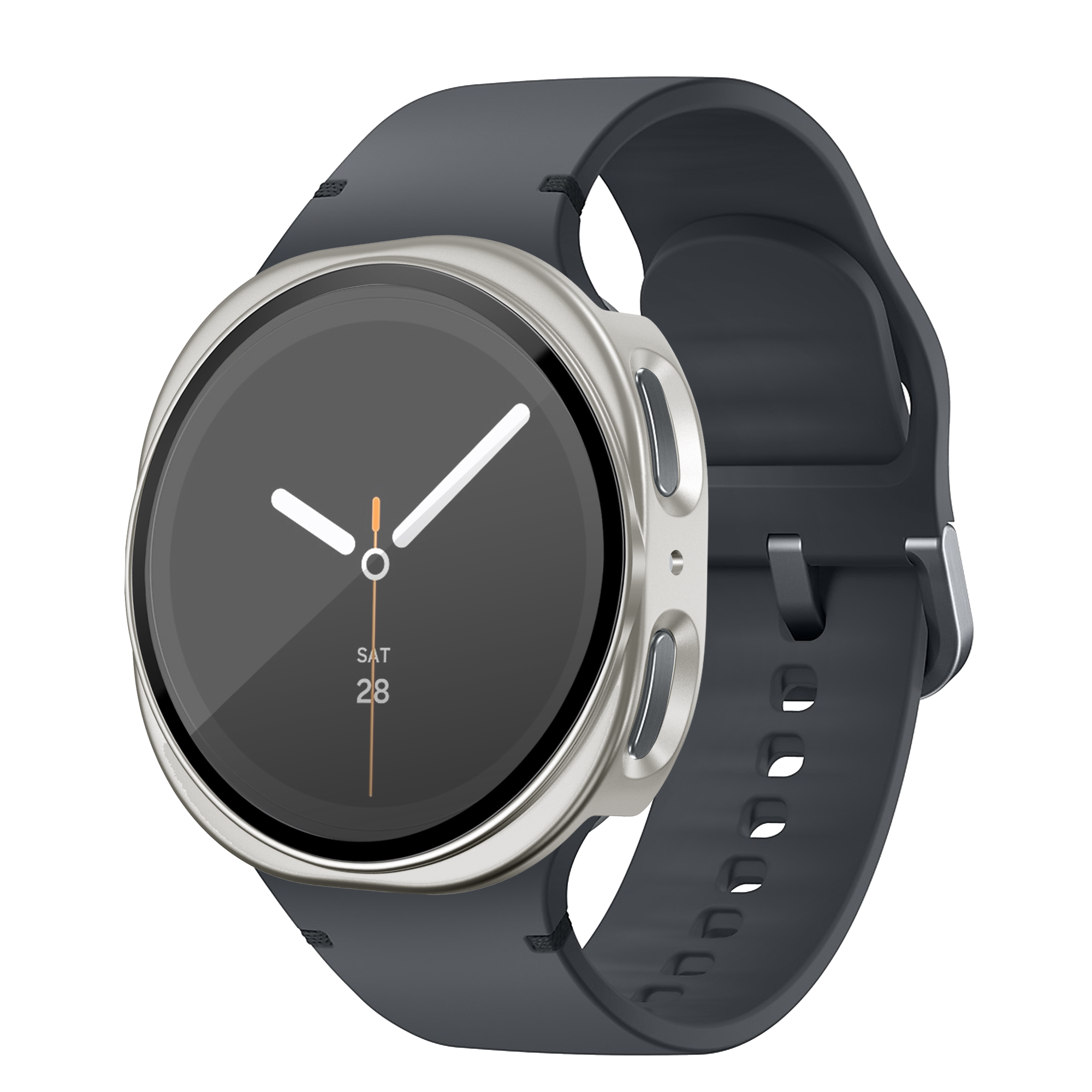 Bandz Funda PC con vidrio Samsung Galaxy Watch 8 - 40mm (blanco estrella)