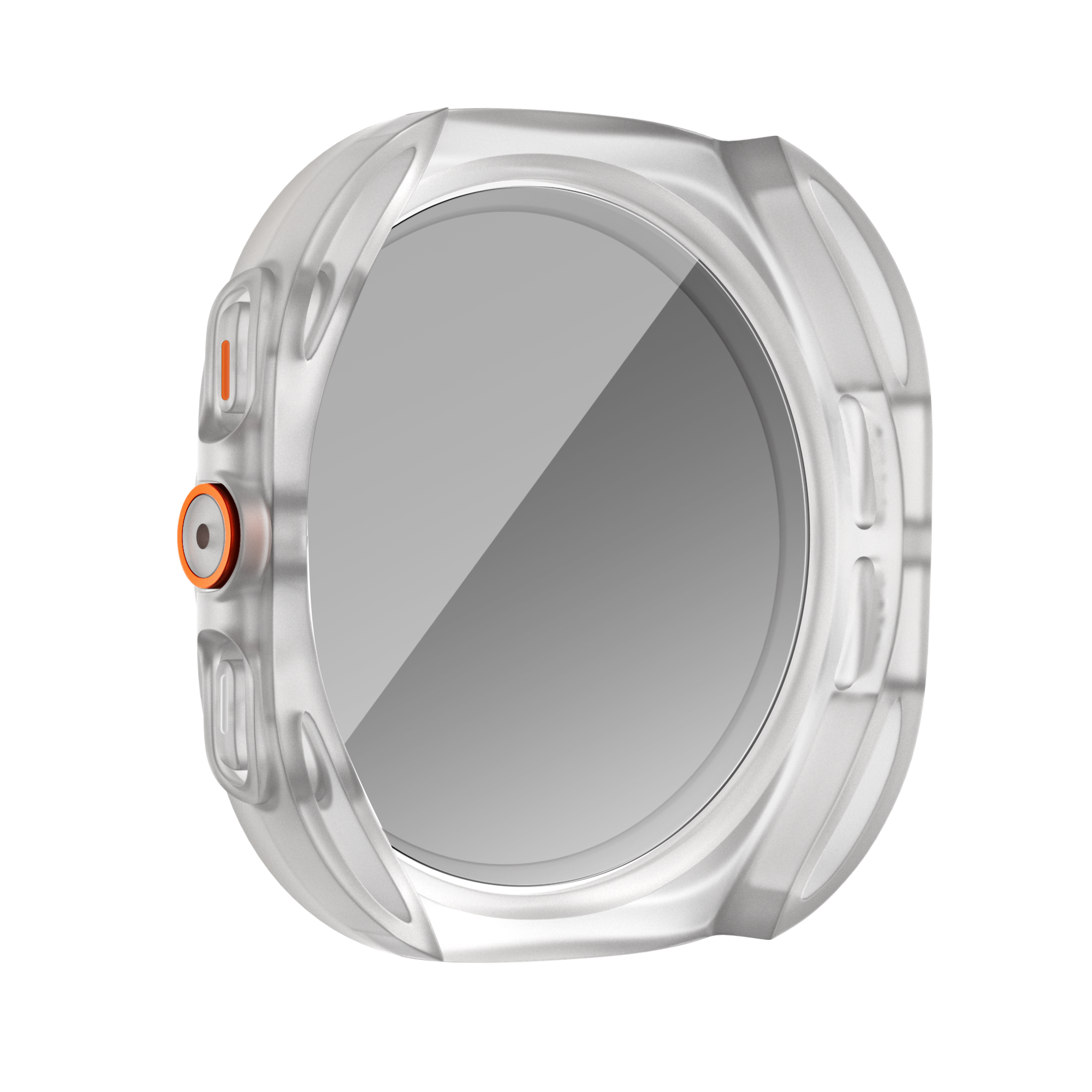 Bandz Funda de PC cuadrada con vidrio Samsung Galaxy Watch 7 - 44 mm (escarcha)