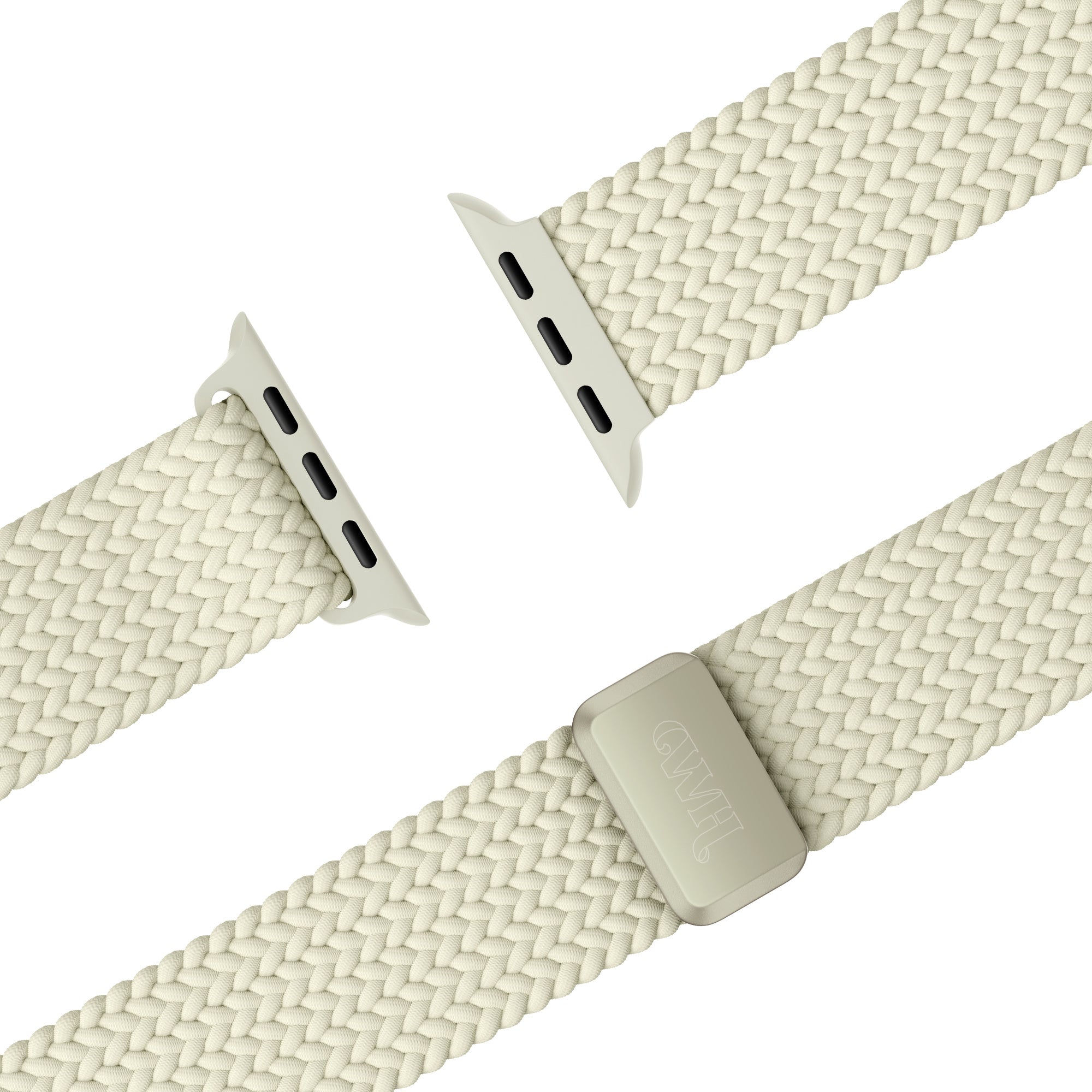 Correa tejida xoxo Wildhearts Apple Watch (blanco estrella)