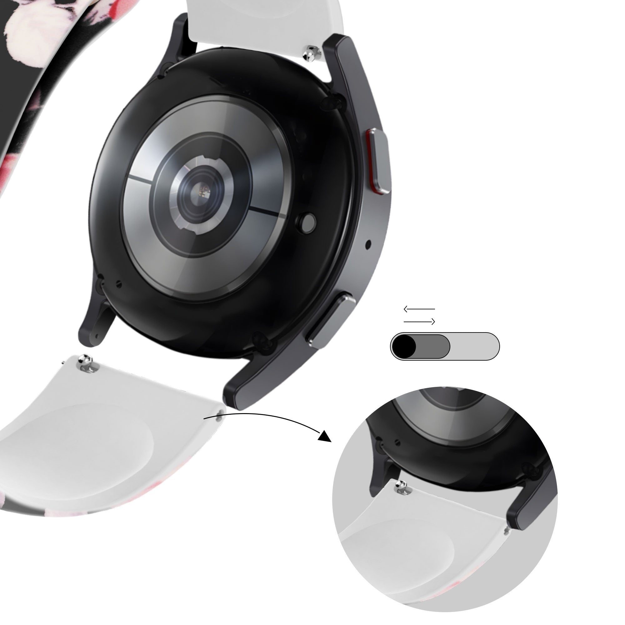 Bandz Coros Pace 2 Silicone Strap 'Flowers'