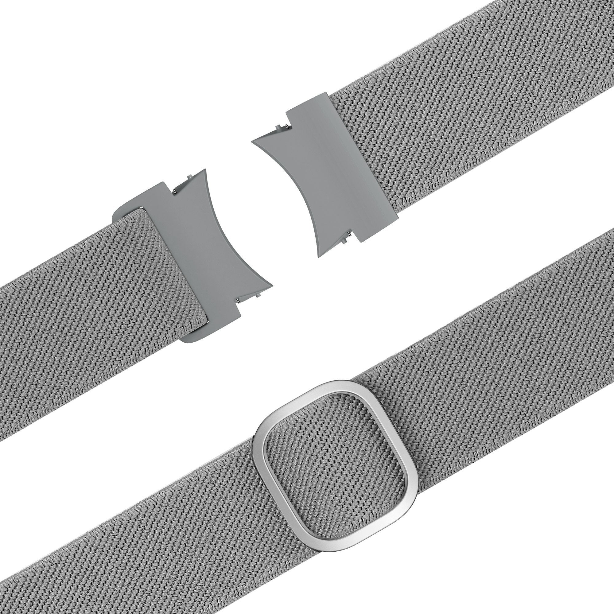 Bandz Samsung Galaxy Watch 4 Classic 46mm Elastisches Armband 'Easy Fit' (Grau)