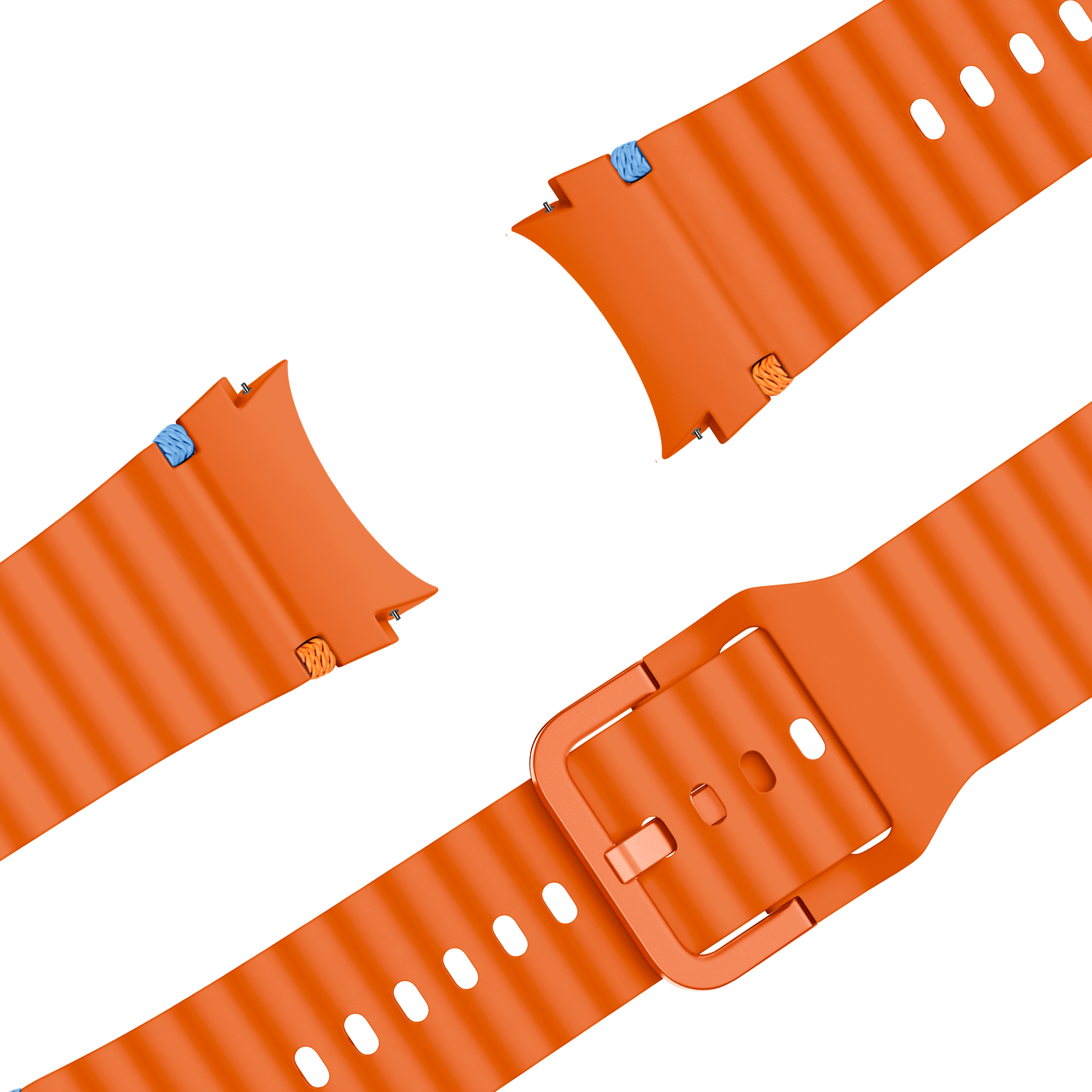 Bandz Samsung Galaxy Watch 6 - 44mm Wave-Armband 'Easy Fit' (Orange)