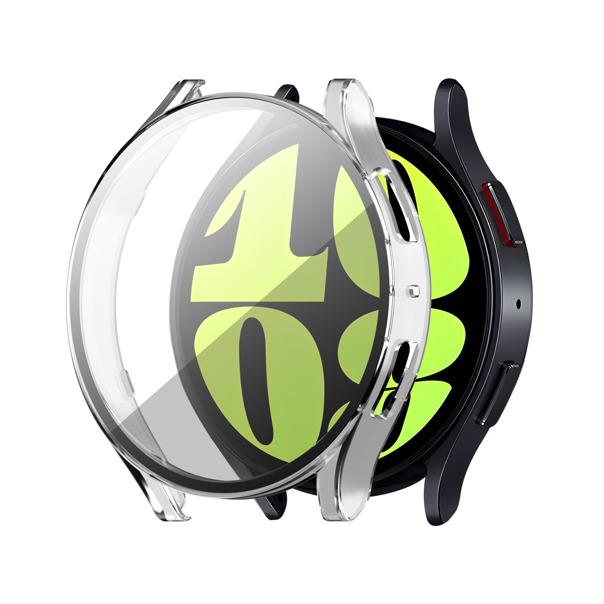 Samsung Galaxy Watch 6 44mm PC Hard Case with Glass (Black)