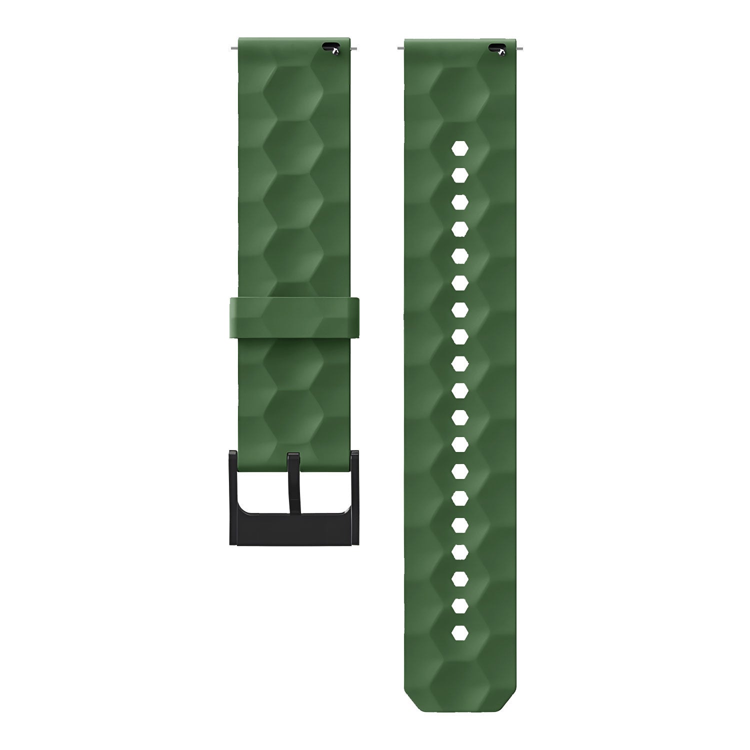 Amazfit Balance 2 Silicone Hexa Strap (Army Green)