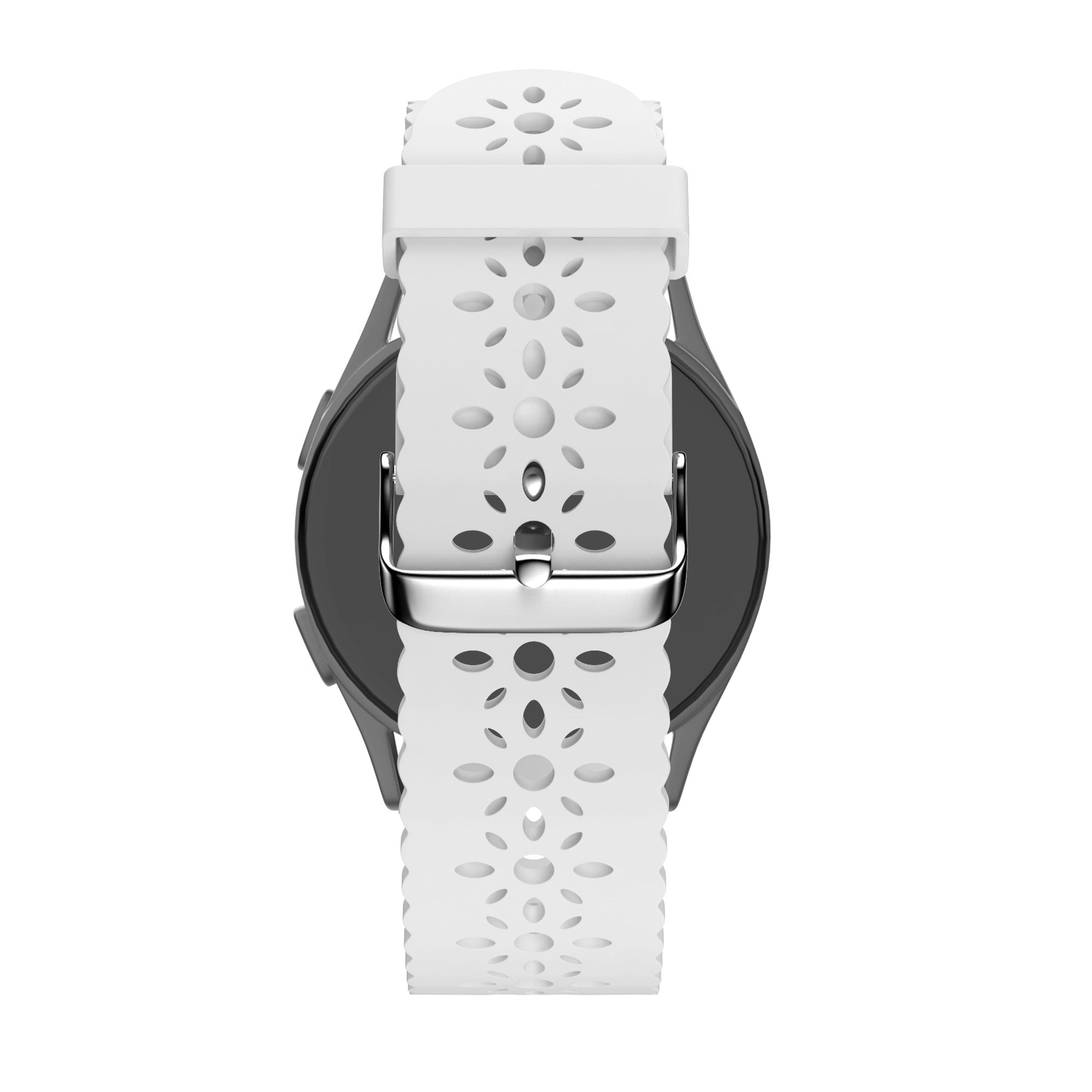 Bandz Coros Pace 2 Patterned Silicone Strap (White)