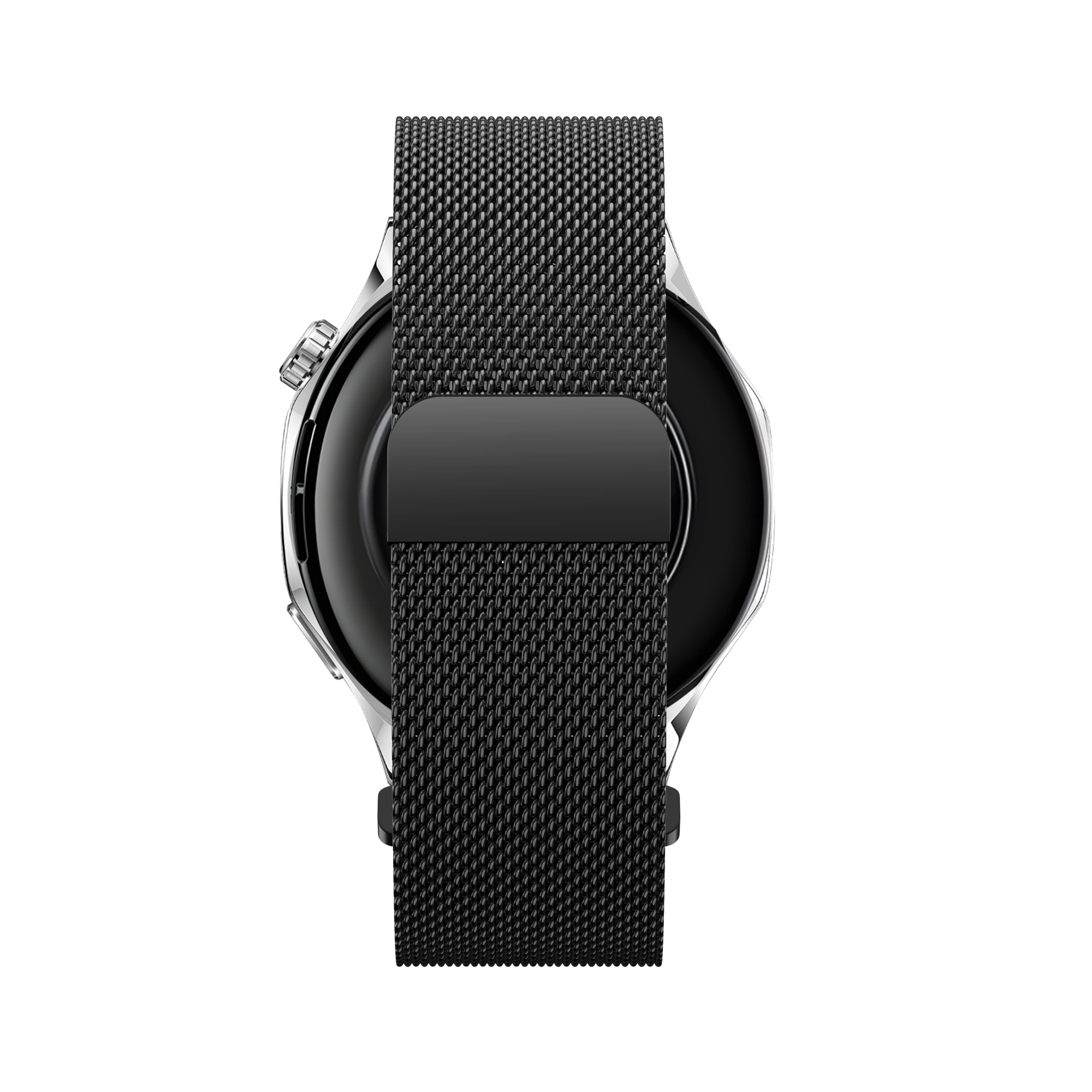 Bandz Huawei Watch GT 5 - 46mm 'One Push' Milanese Strap (Black)