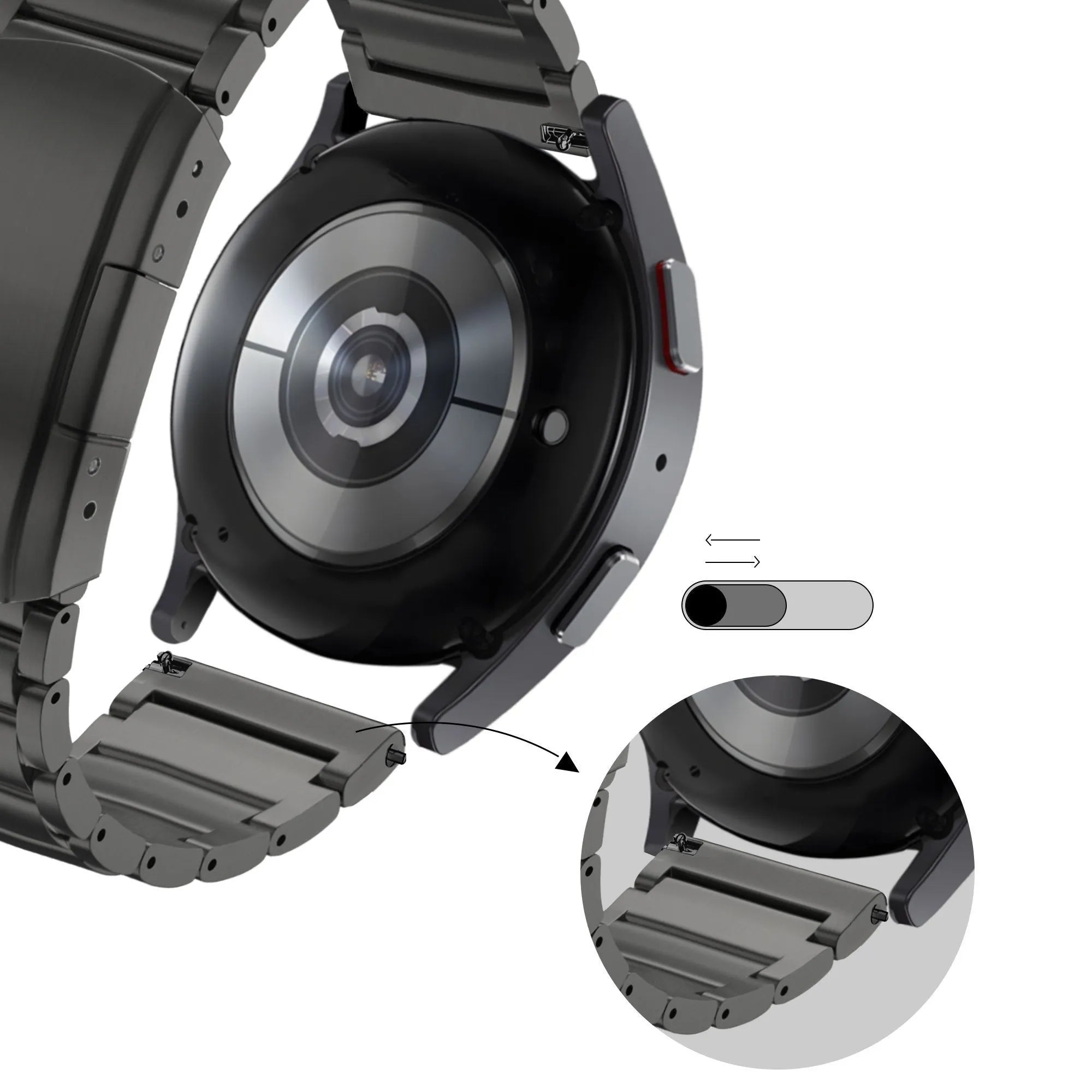 Bandz Polar Grit X2 Pro Titanium Strap 'Classic' (Black)