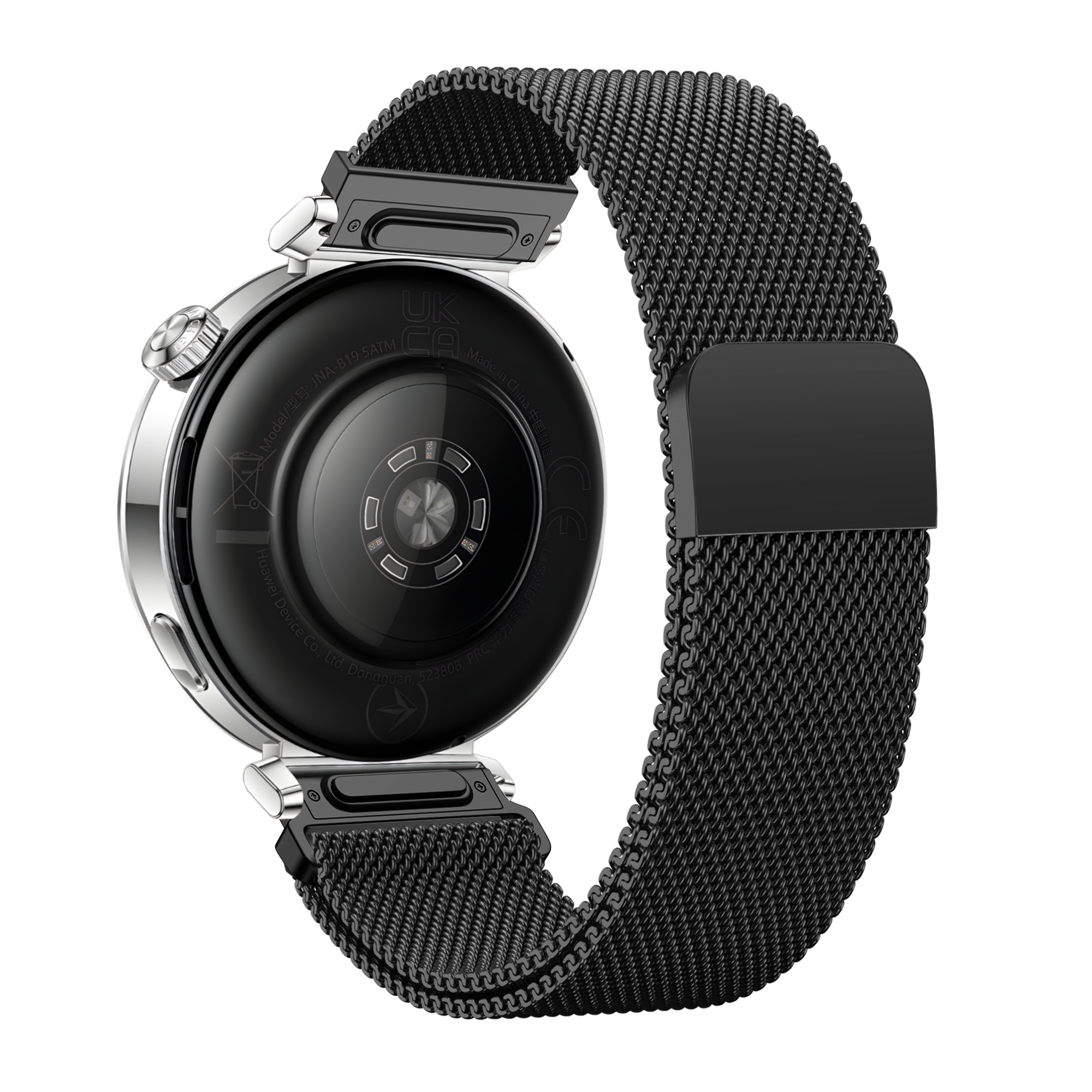 Bandz Huawei Watch GT 6 - 41mm Milanese Strap 'Easy fit' (Black)