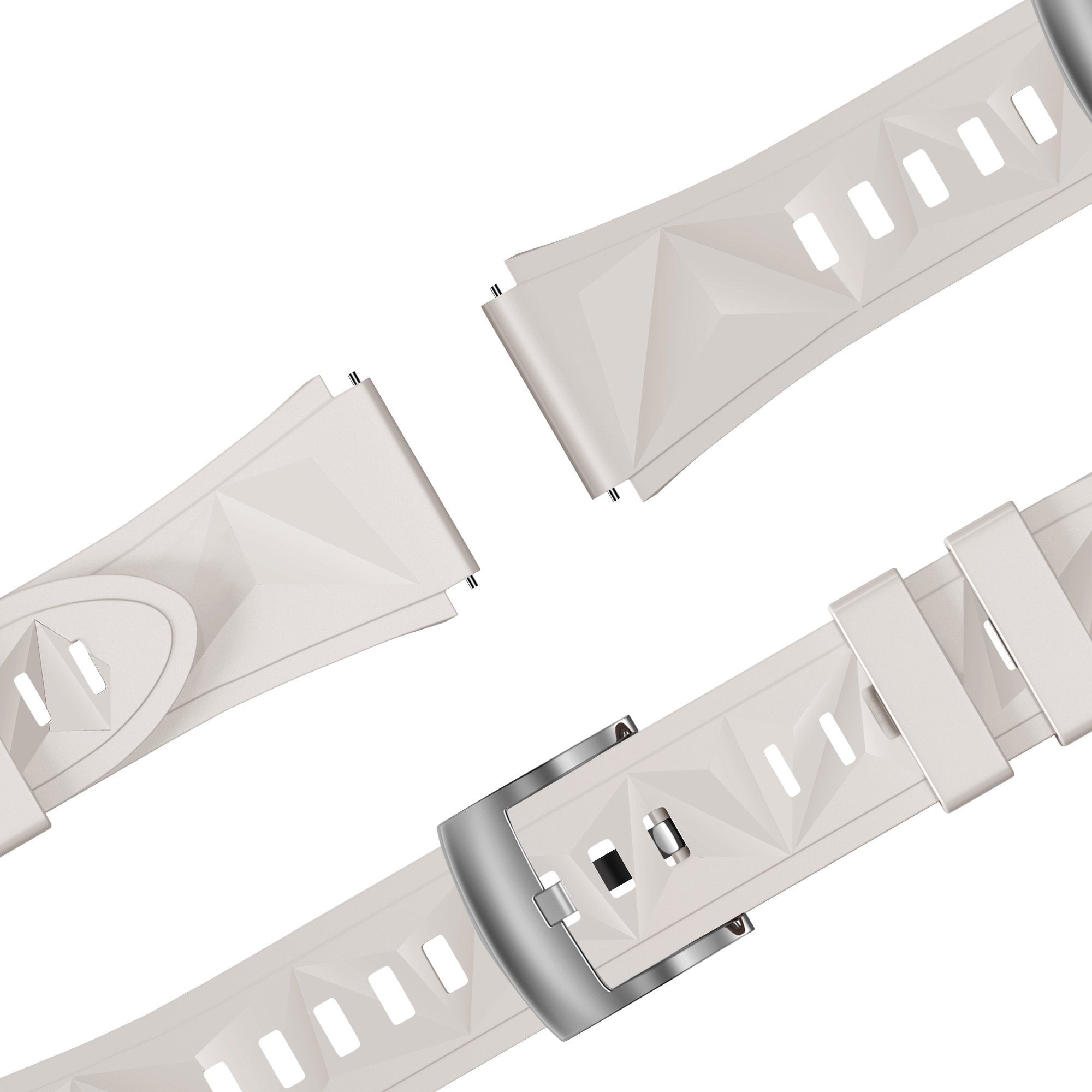 Bandz Fossil Gen 5e - 42mm Silicone Strap 'Easy Fit' (Starlight)