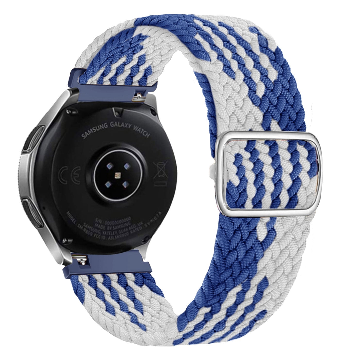 Withings ScanWatch Nova Adjustable Braided Strap (Blue/White)